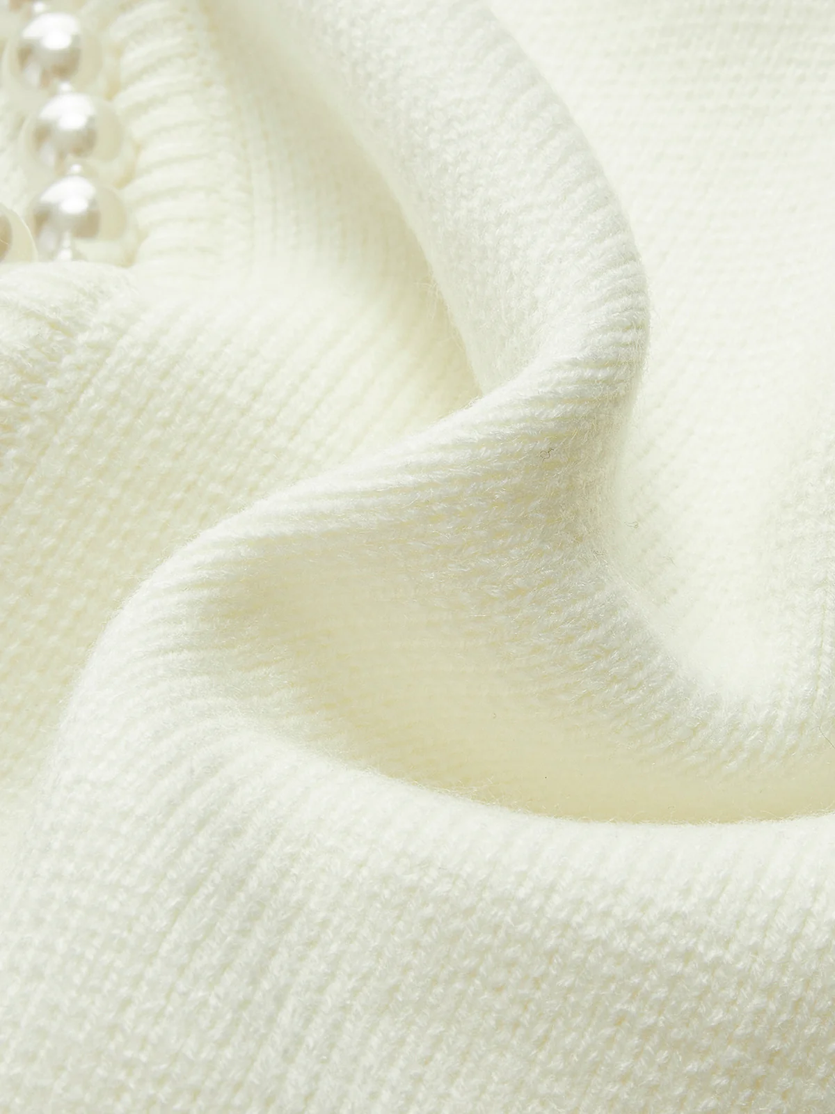 Pearl Trim Ripped Hem Cardigan - Image 10