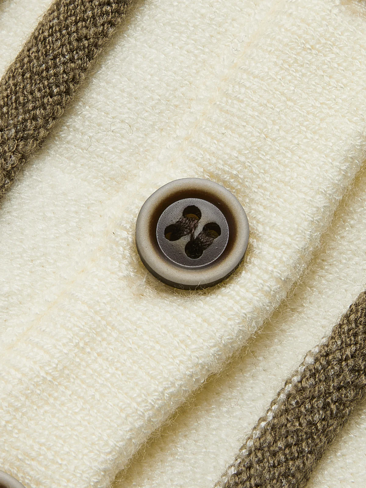 Pinstripe Button Slim Cardigan - Image 4
