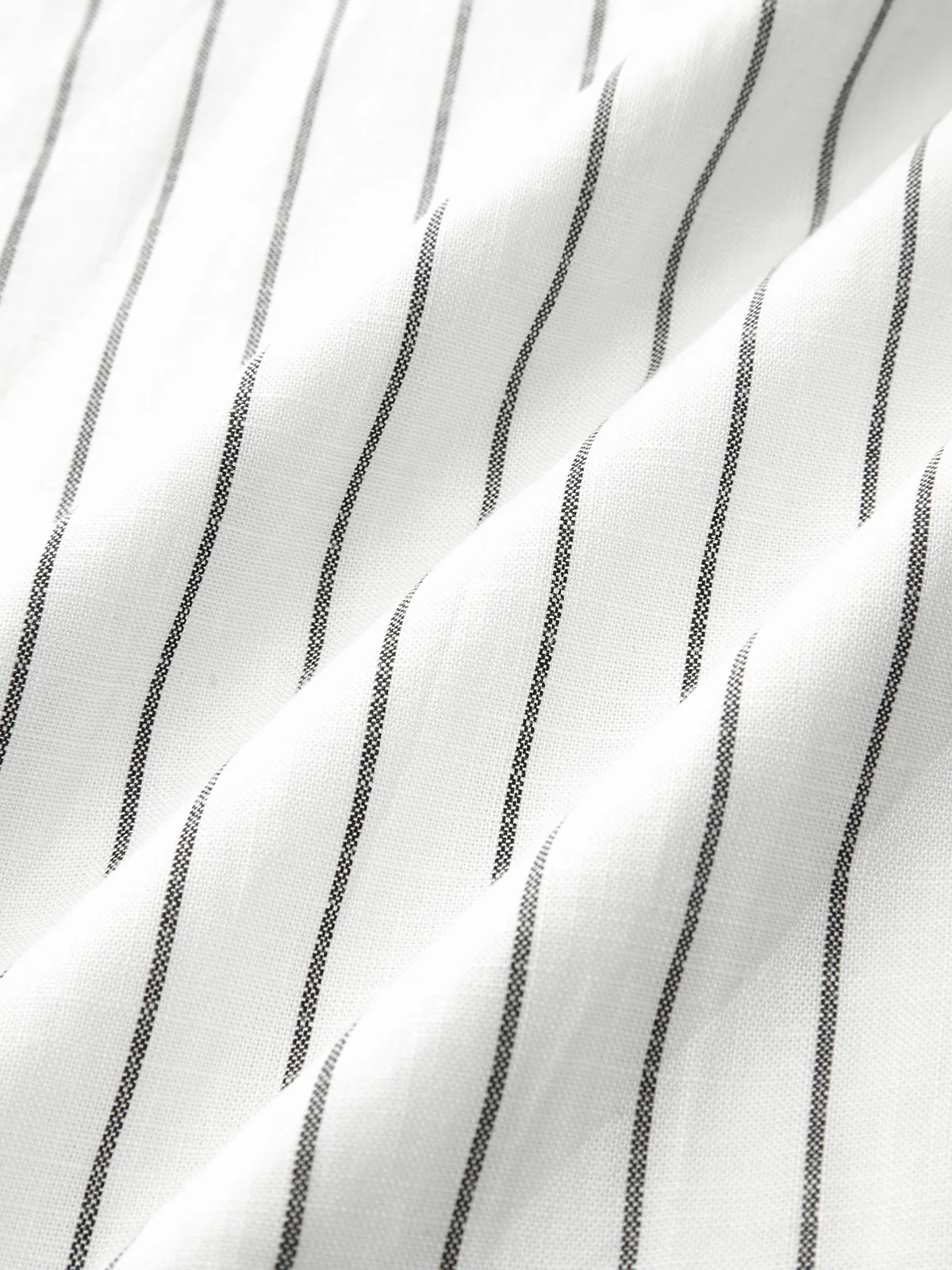 Pinstripe Cotton Linen Wide Leg Pants - Image 4