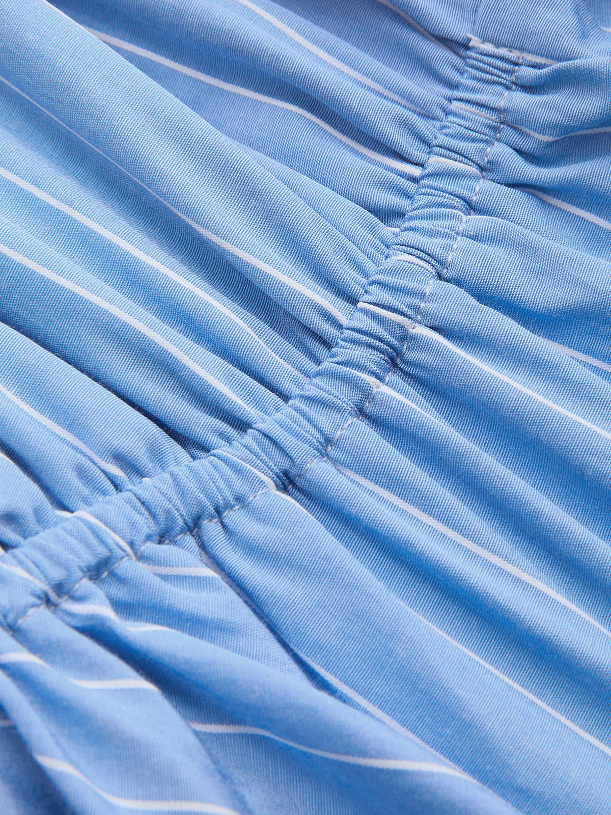 Pinstripe Halter Peplum Top & Pleated Skirt Set - Image 6