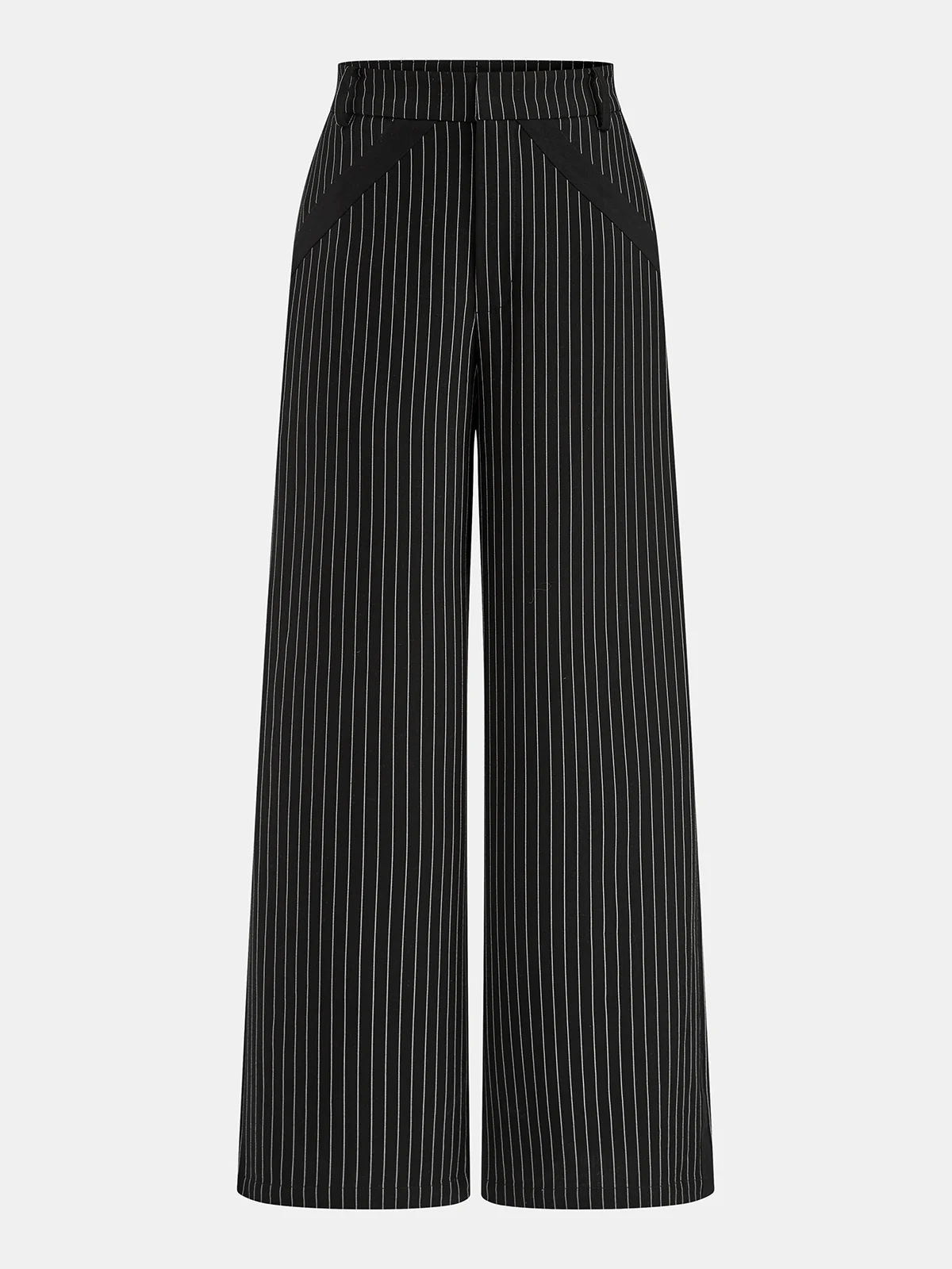Pinstripe Halter Top & Wide Leg Pants Set - Image 5