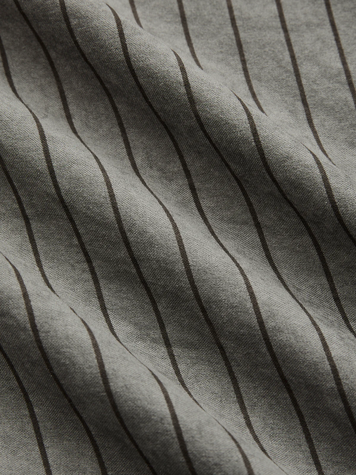Pinstripe Wrap-Waist Shirt Dress - Image 3
