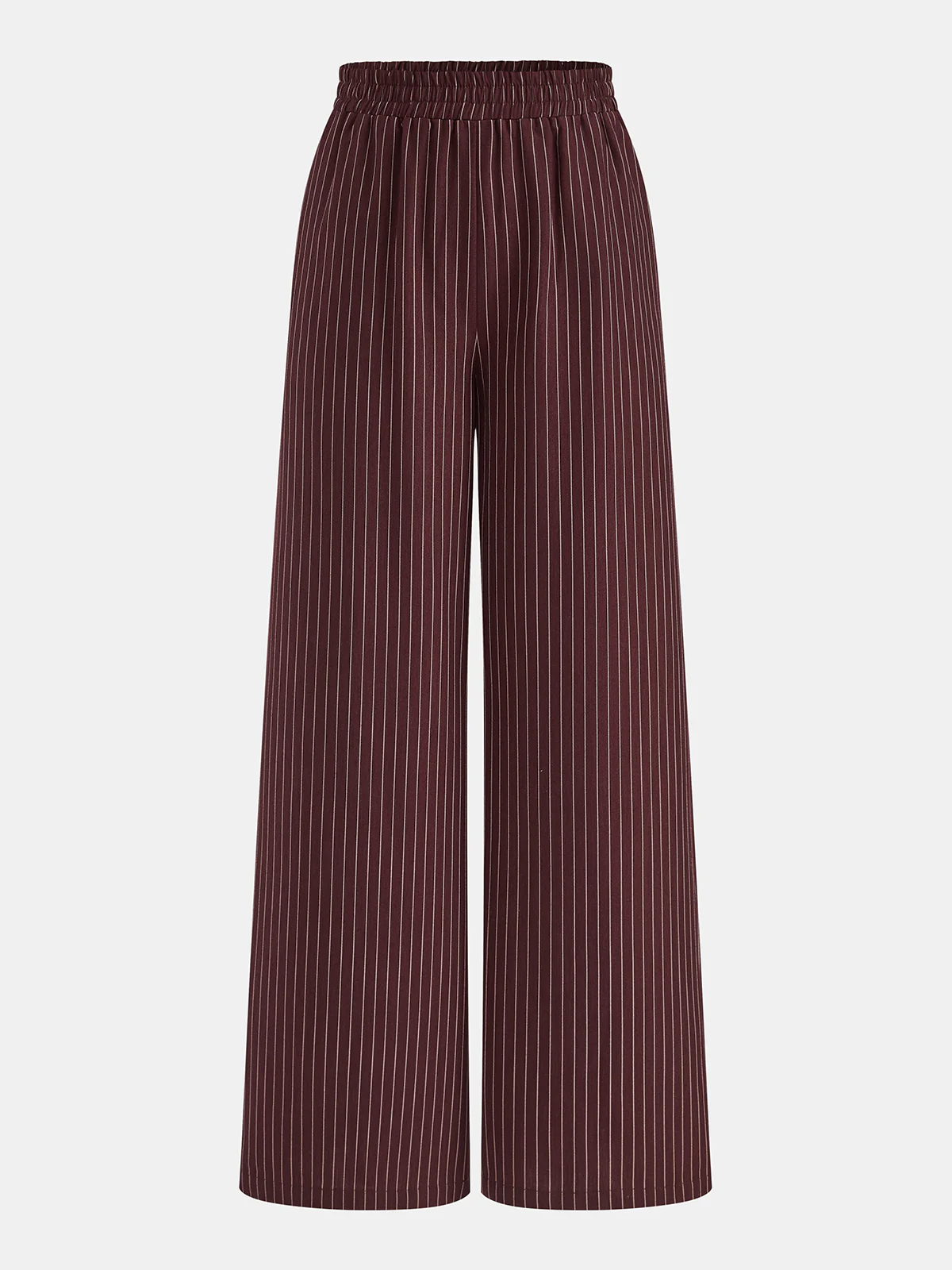 Pinstriped Halter Top & Wide Leg Pants Set - Image 4