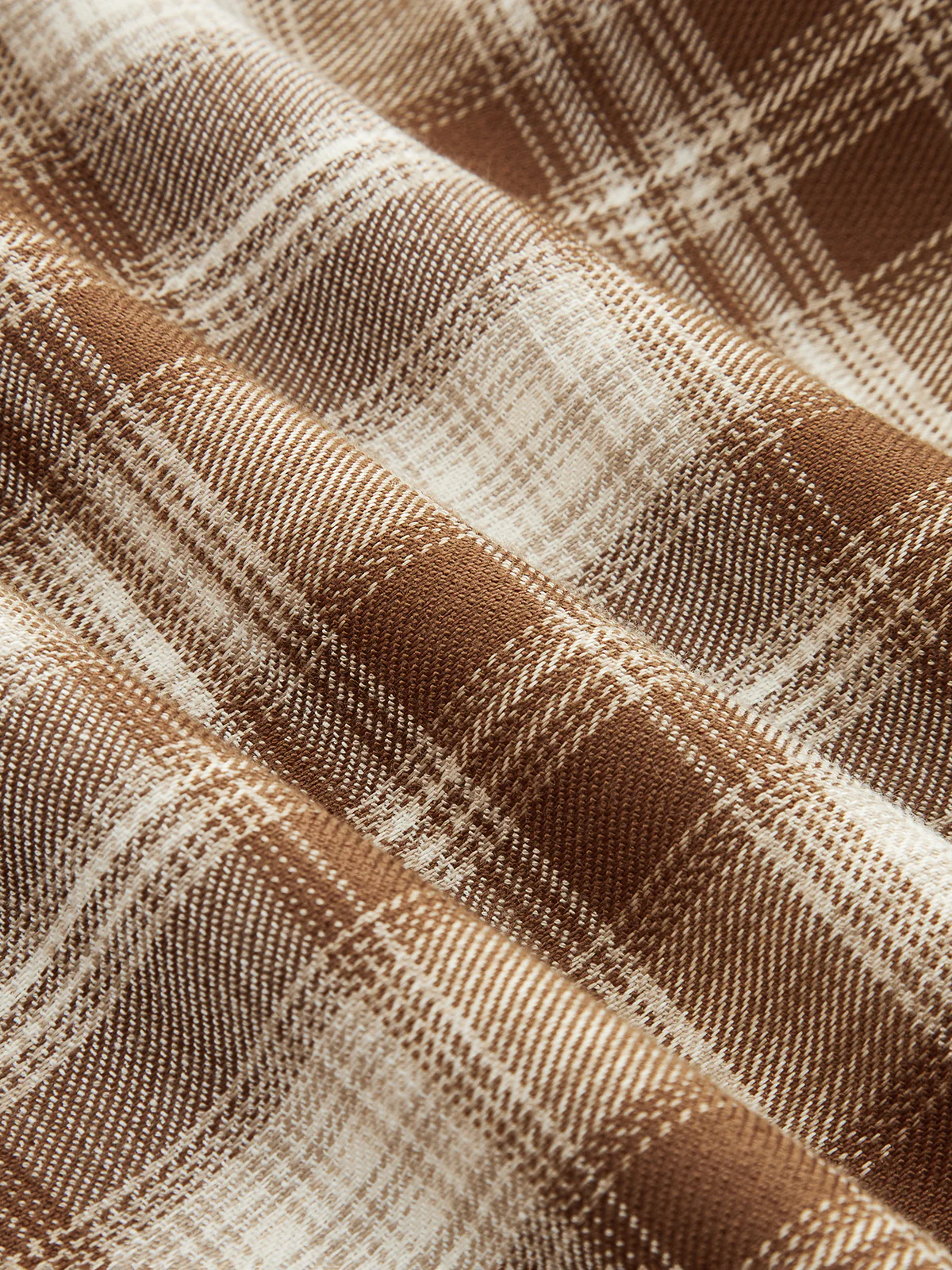 Plaid Asymmetric Top & Wrap Skirt Set - Image 6