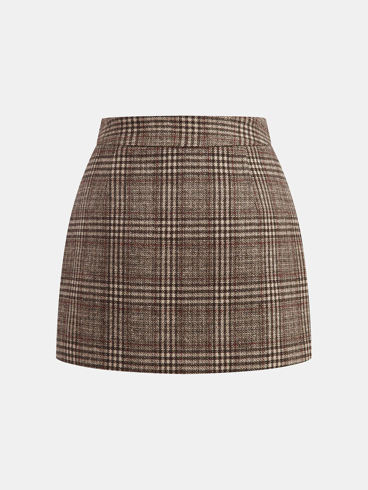 Plaid Tweed Mini Skirt - Image 2