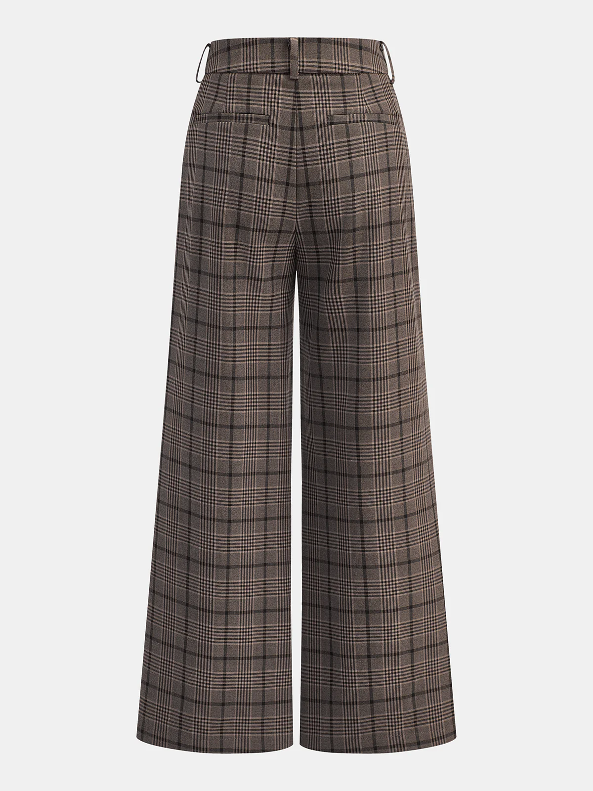 Plaid Wide-Leg Pants - Image 2