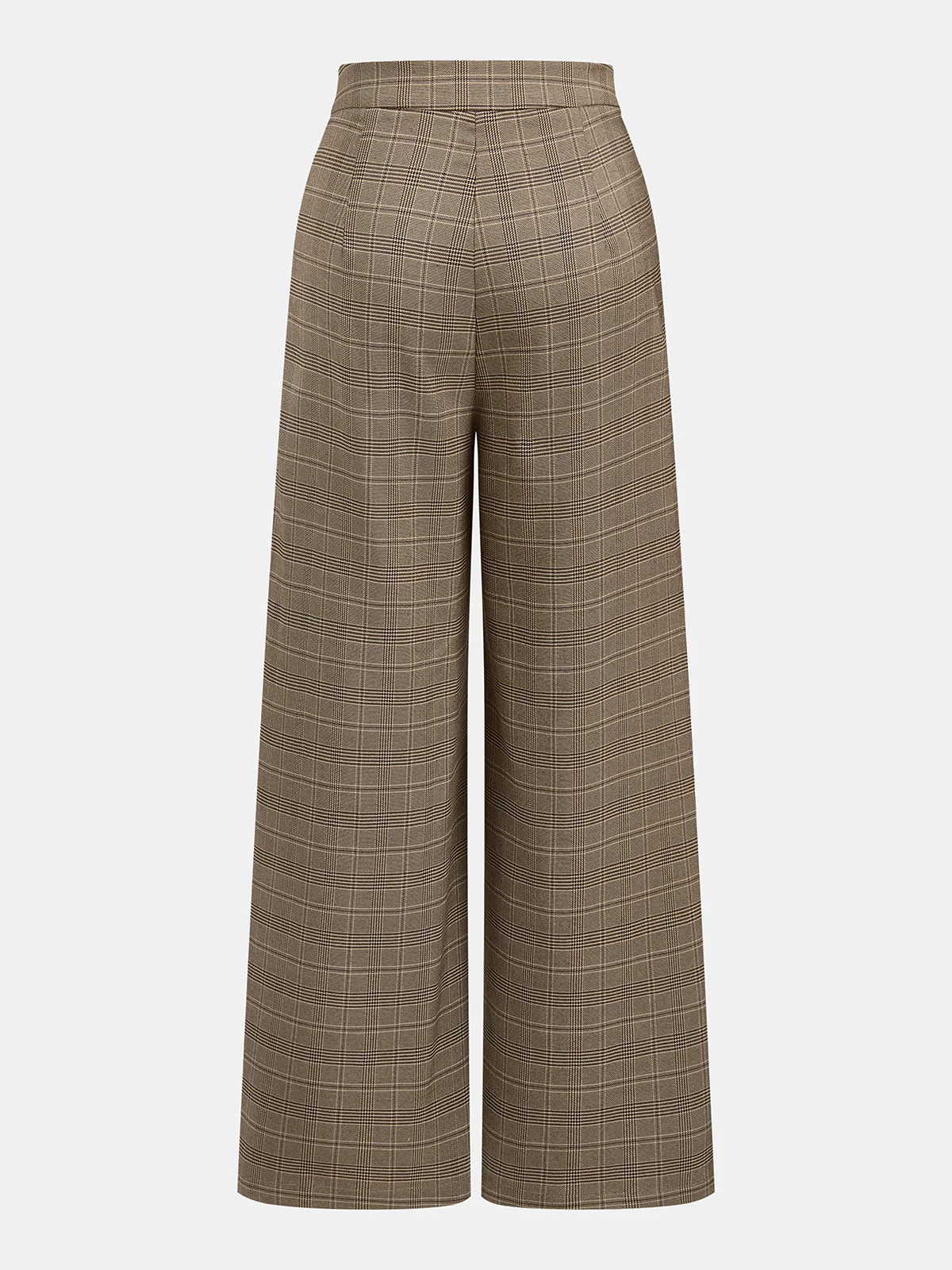 Plaid Wrap Wide Leg Pants - Image 2