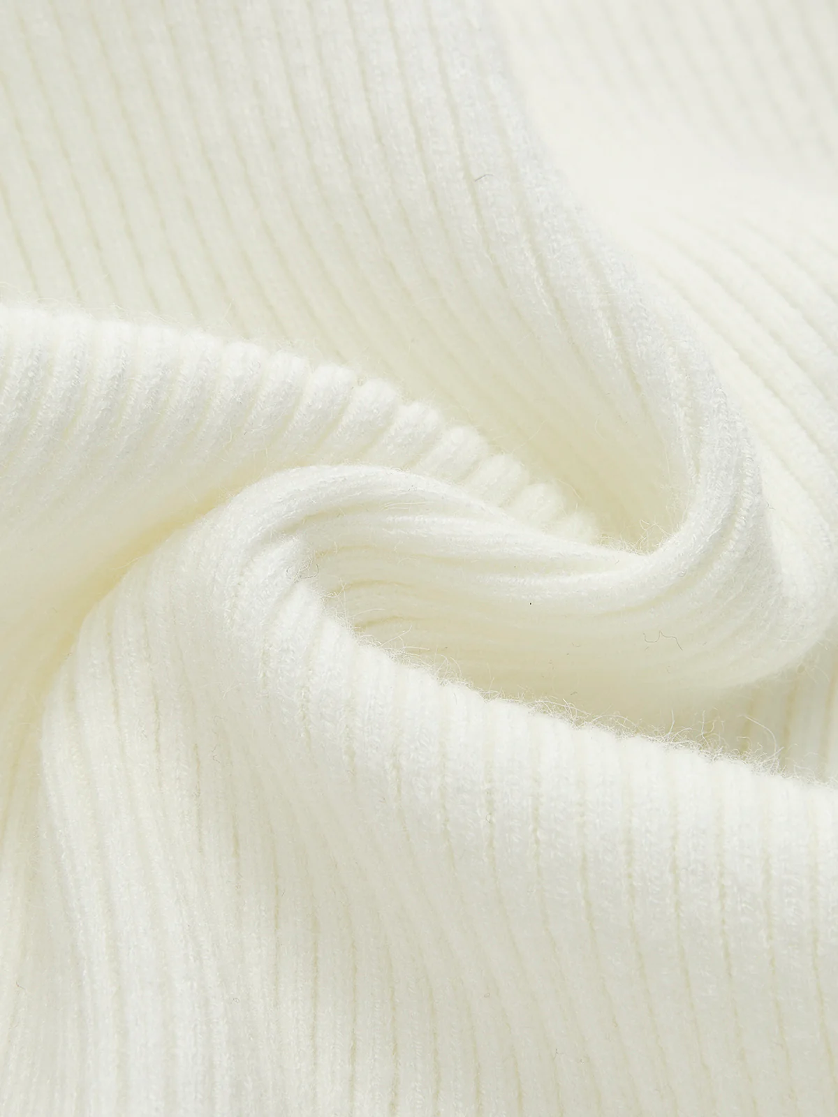 Plain Asymmetrical Breasted Sweater - Image 5