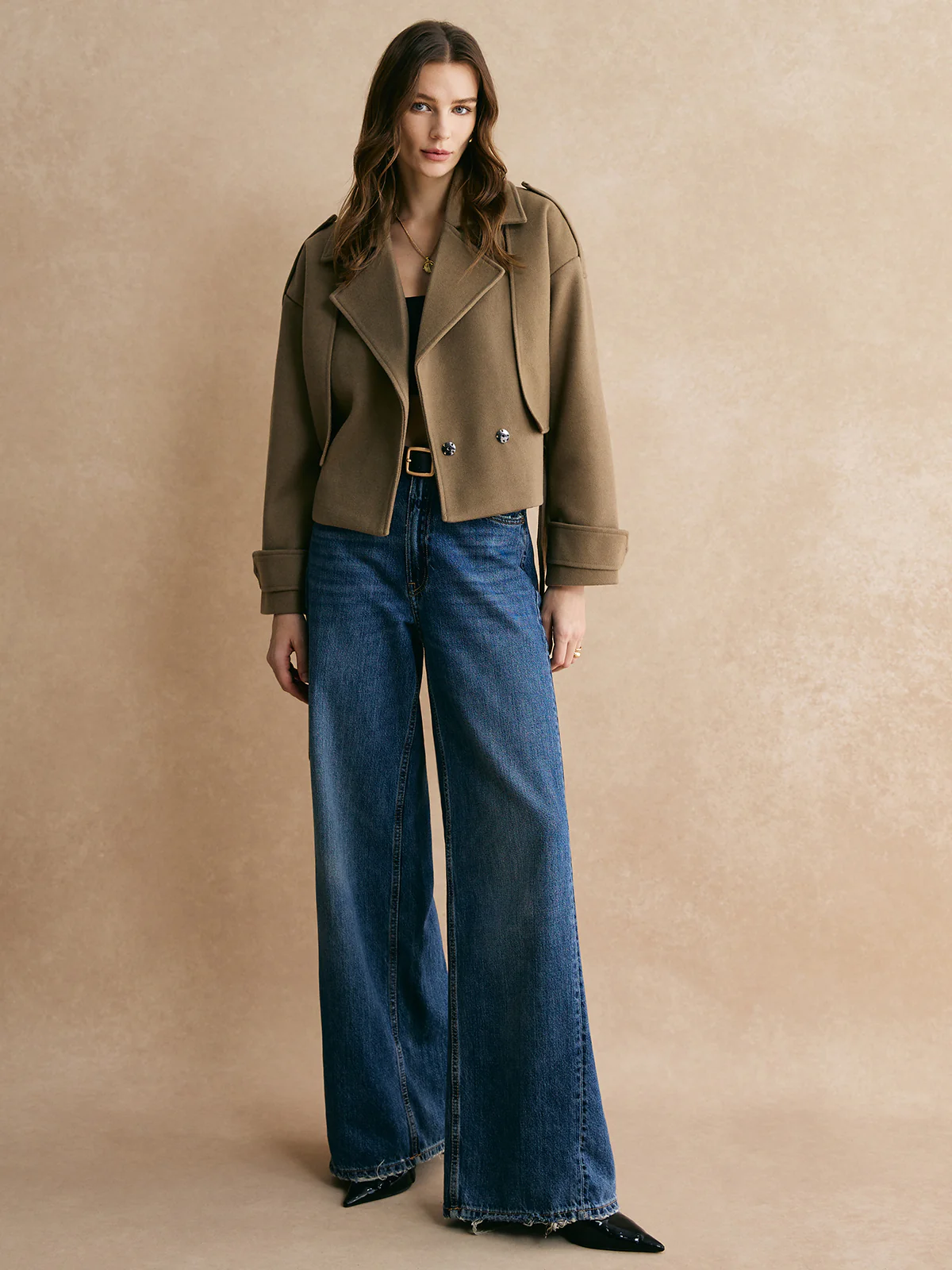 Plain Belted Warm Jacket - Image 4