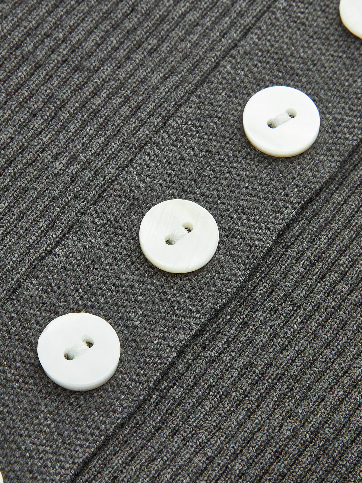 Plain Button Knit Cardigan - Image 8