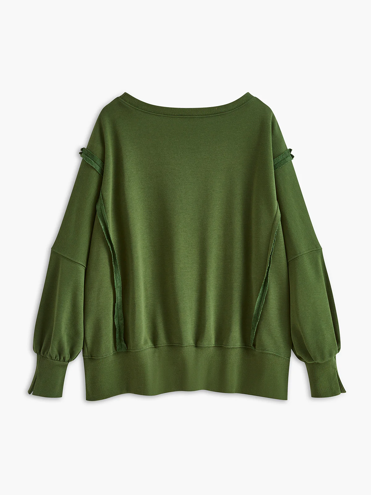 Plain Cotton Split Sweatshirt - Image 4