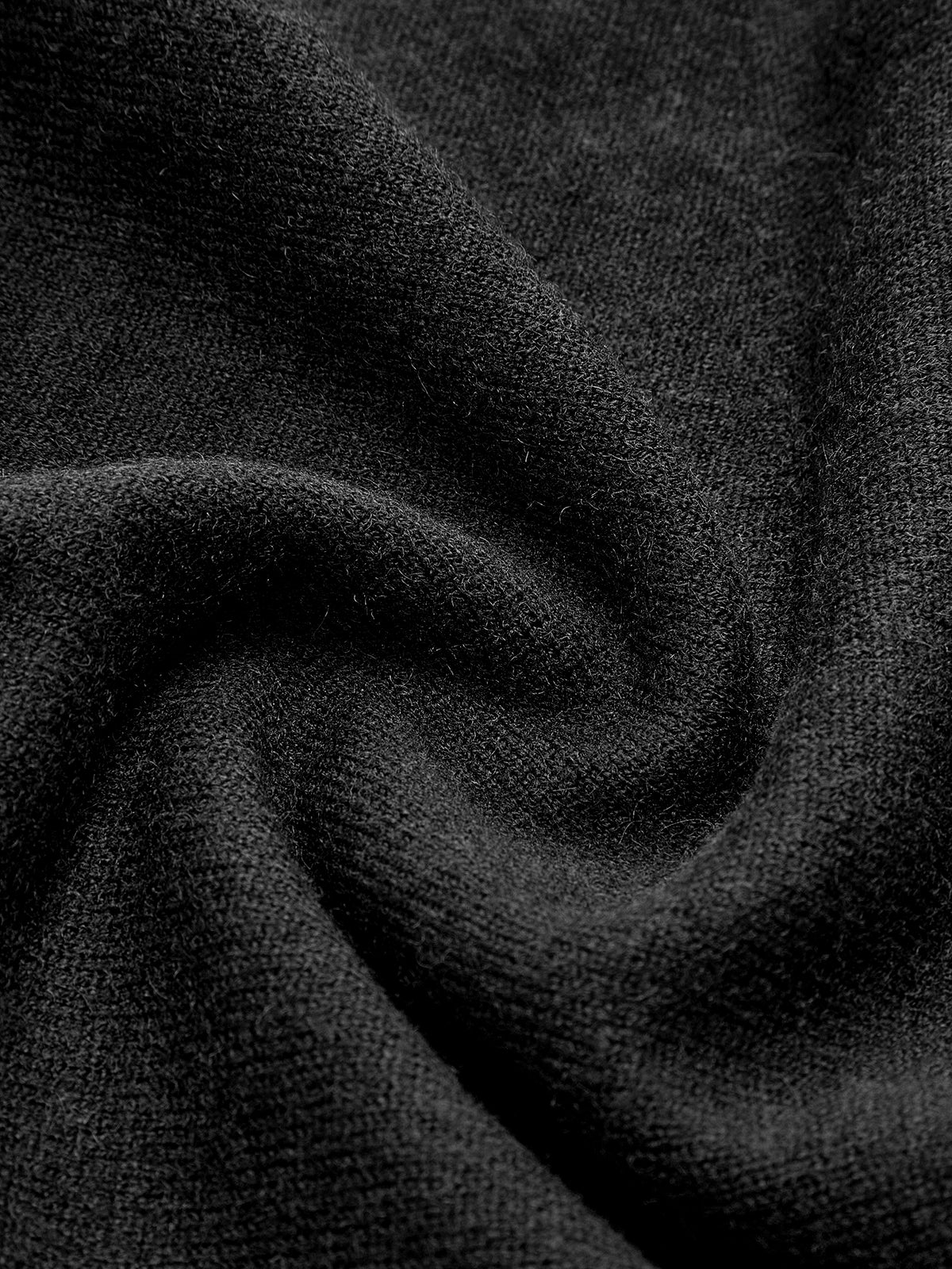 Plain Pleated Sweater Short Dress - Image 10
