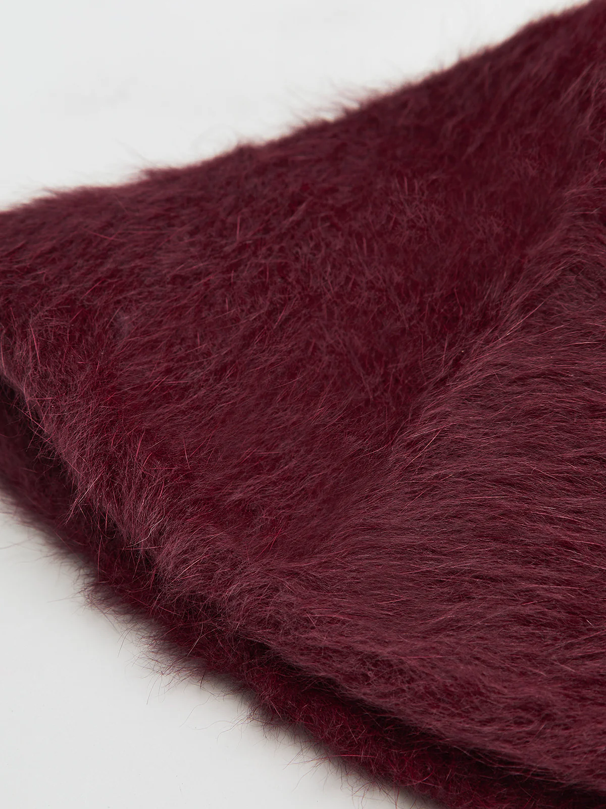 Plain Rabbit Fur Bucket Hat - Image 2