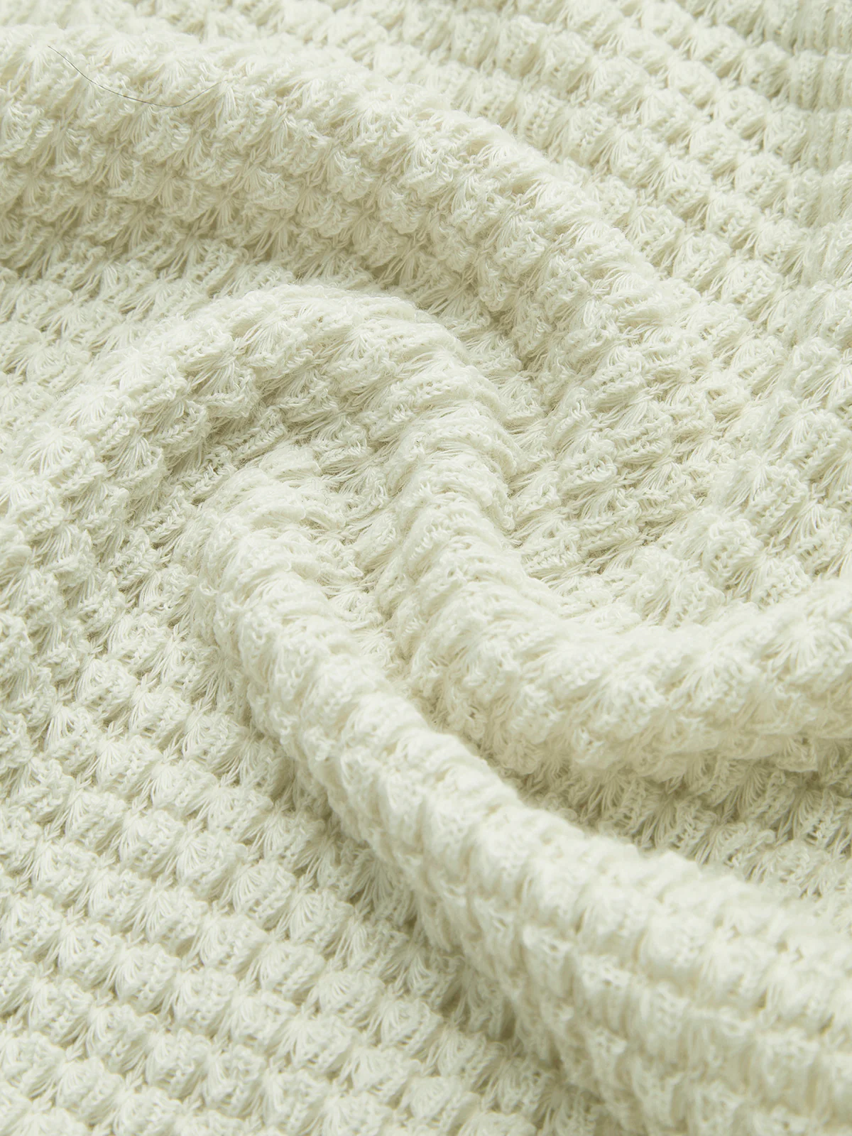 Plain Waffle Slim Sweater - Image 5