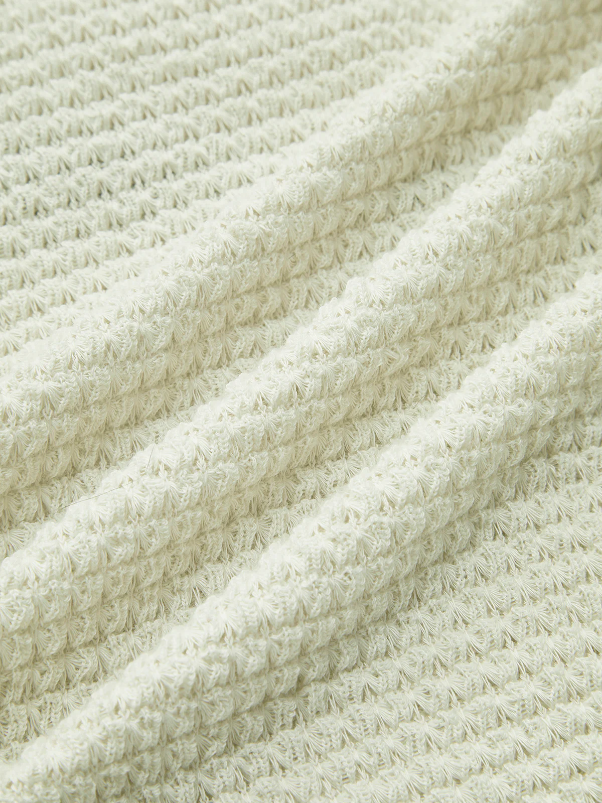 Plain Waffle Slim Sweater - Image 6