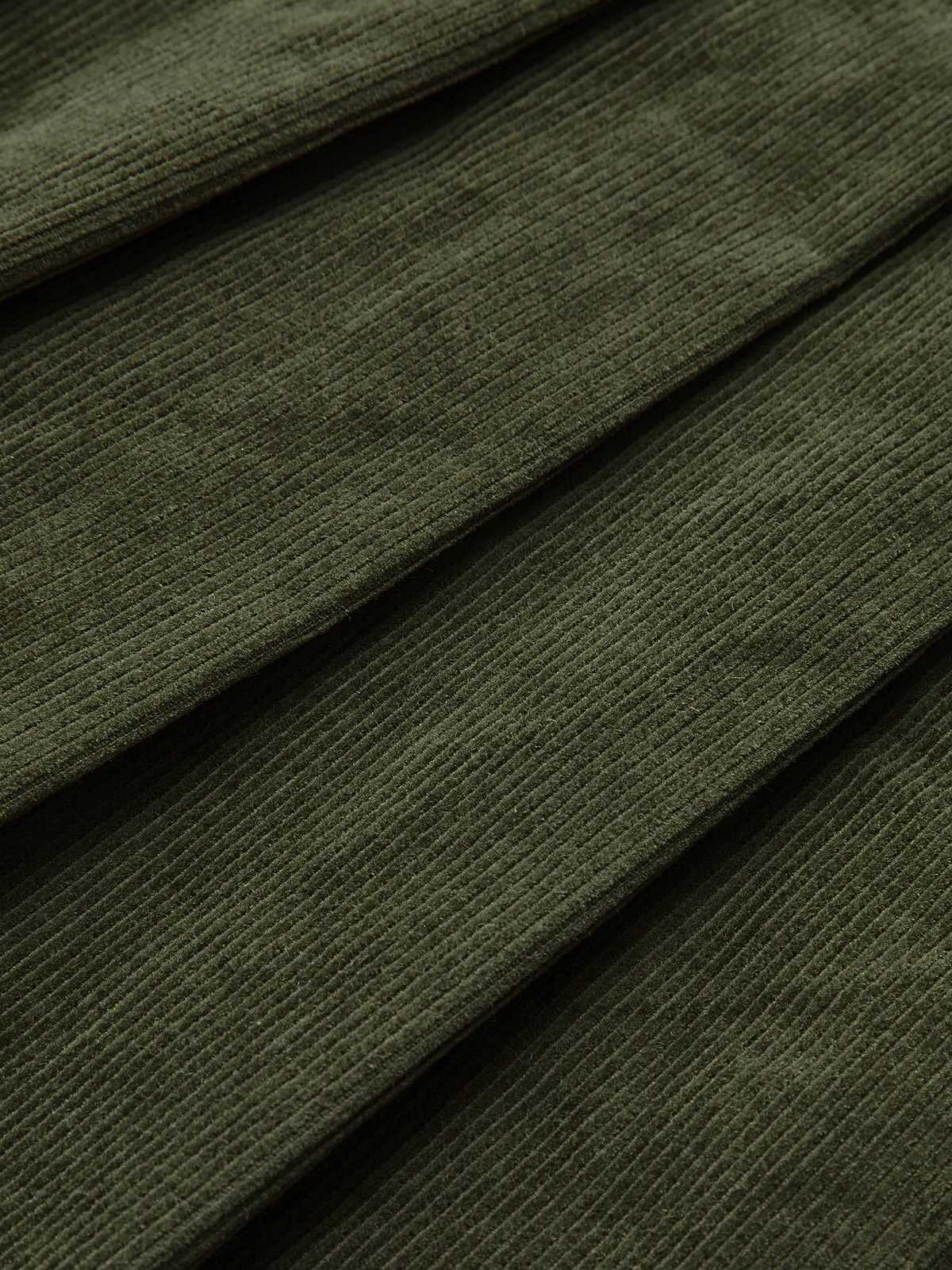Pleated Corduroy Midi Skirt - Image 5