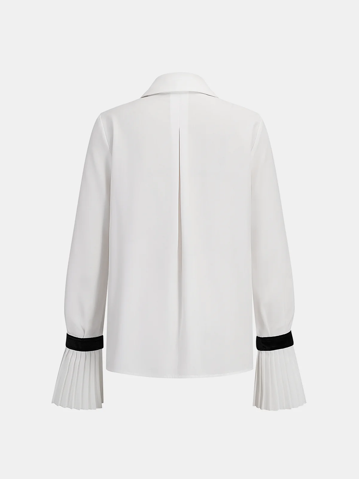 Pleated Cuff Contrast Panel Shirt - Image 2