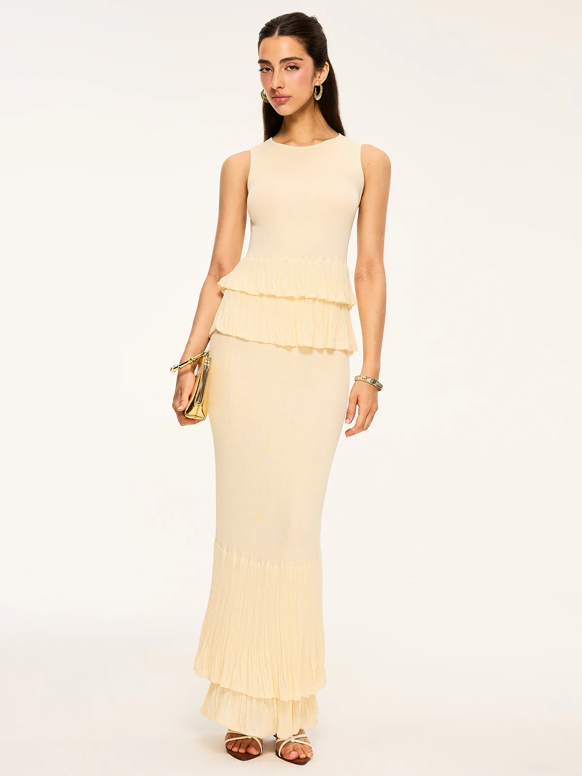 Pleated Hem Maxi Skirt - Image 2