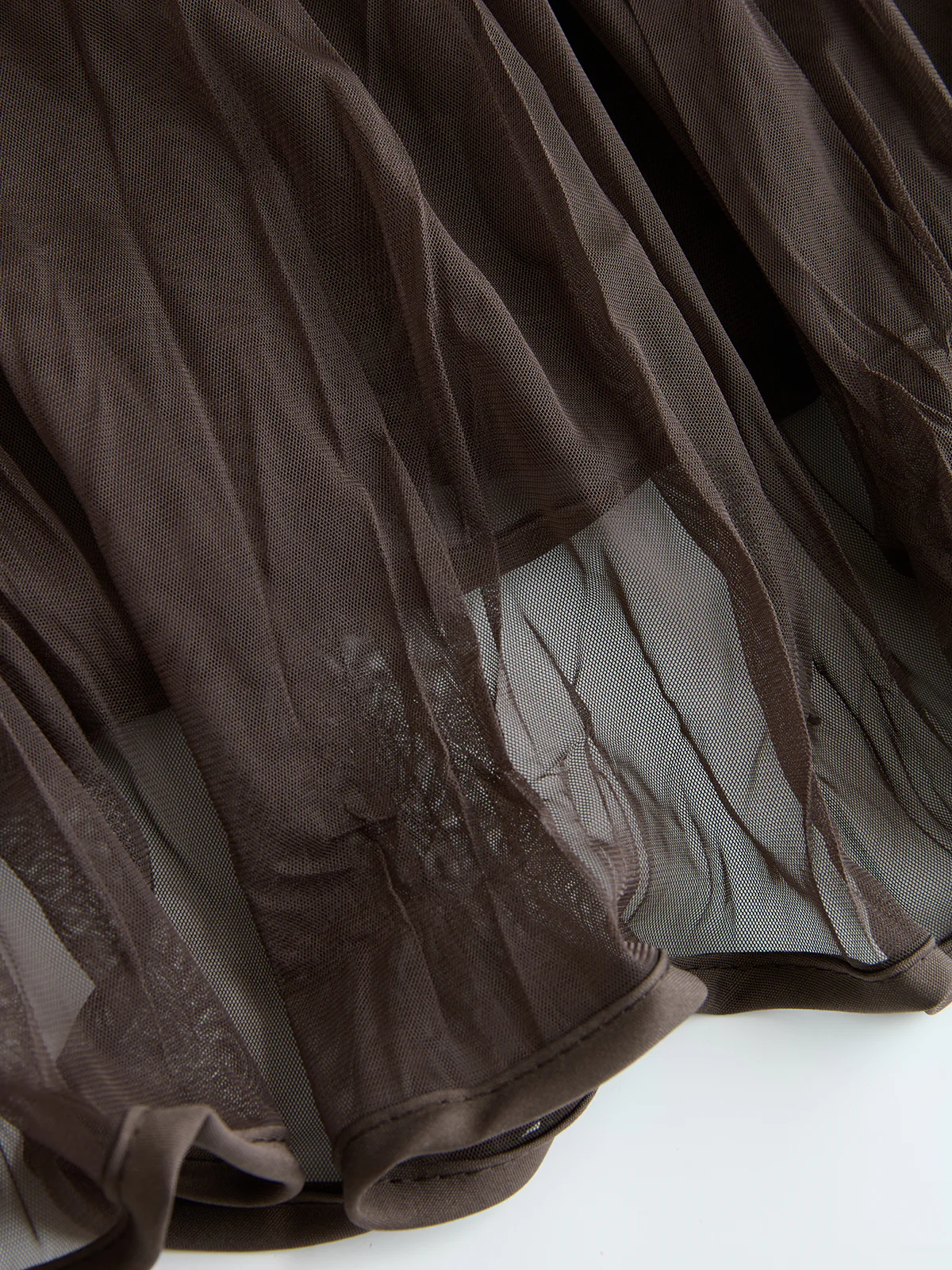 Pleated Mesh Maxi Skirt - Image 5