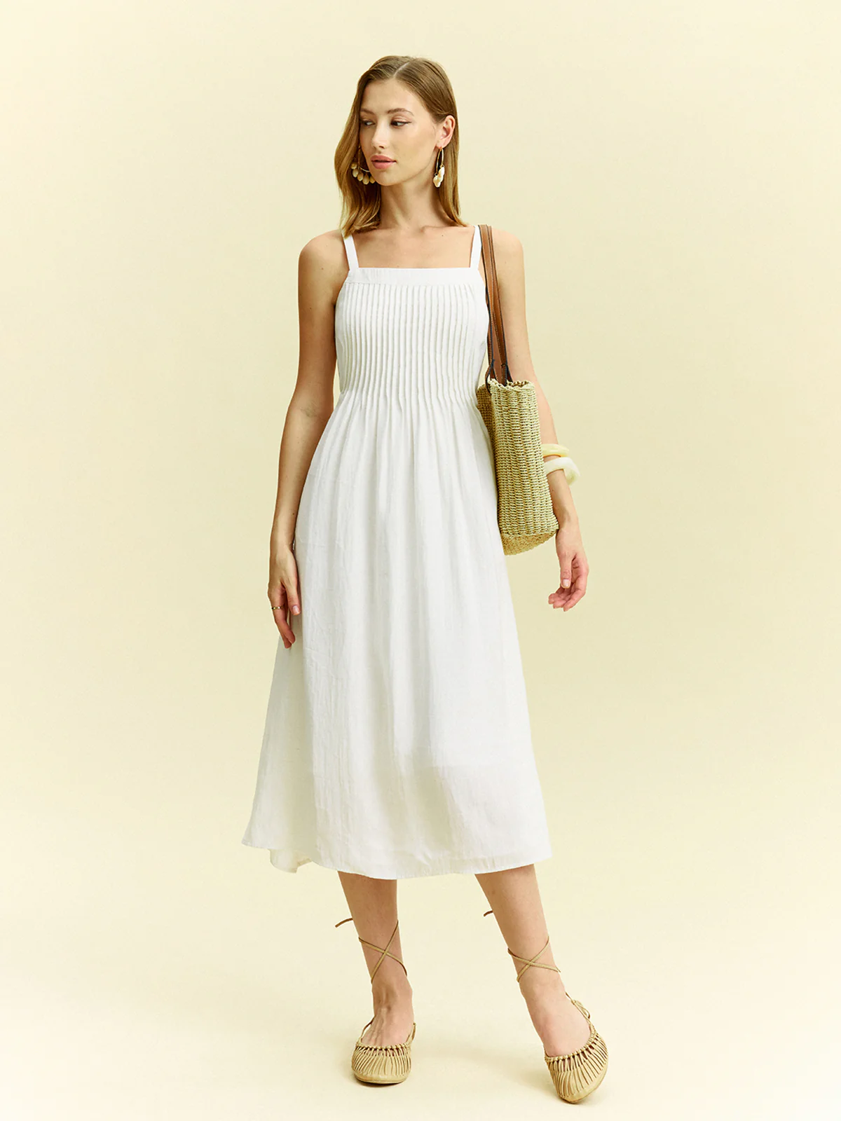 Pleated Midi Dress - Image 2