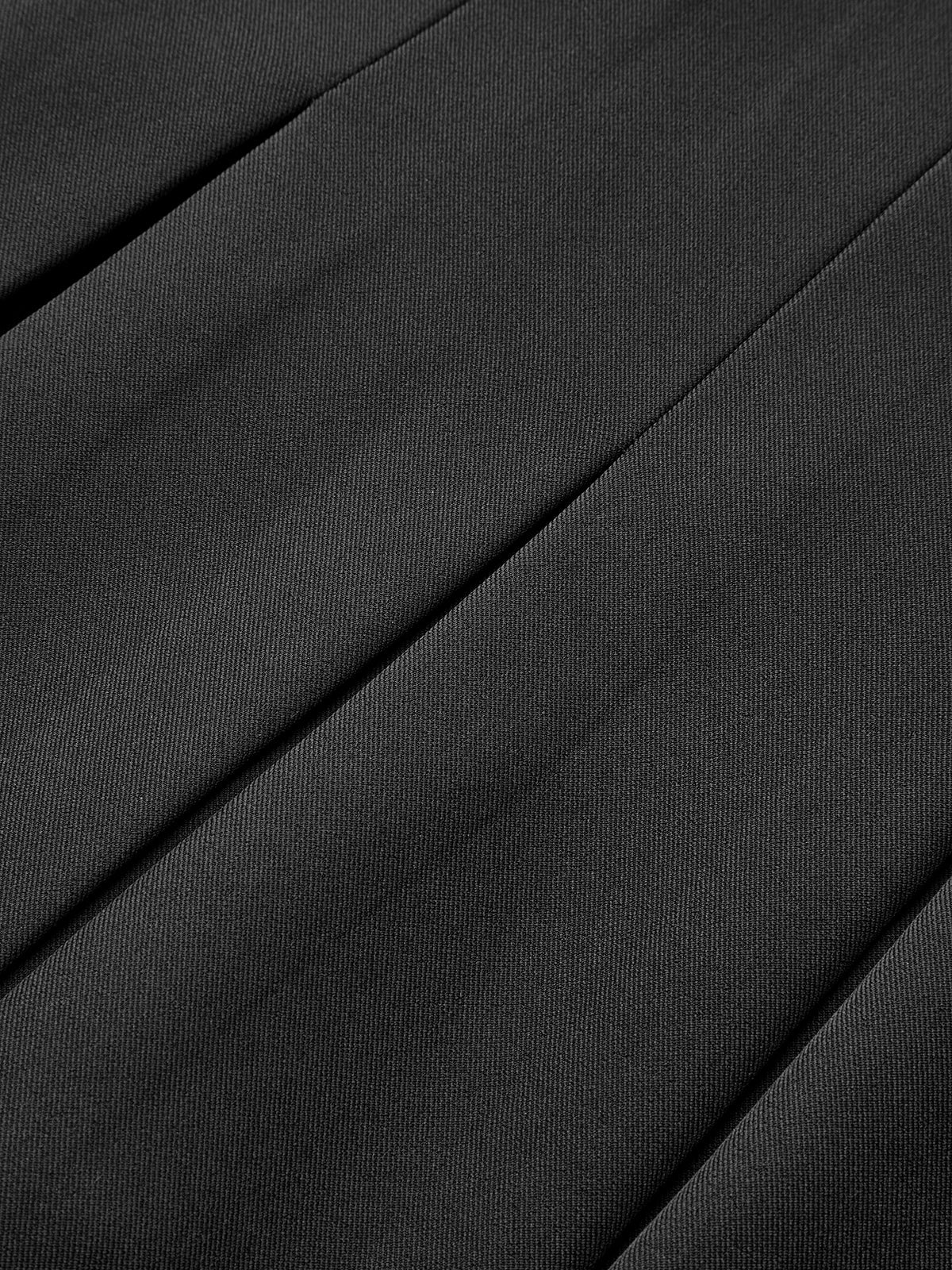 Pleated Mini Skirt with Decor Button - Image 4