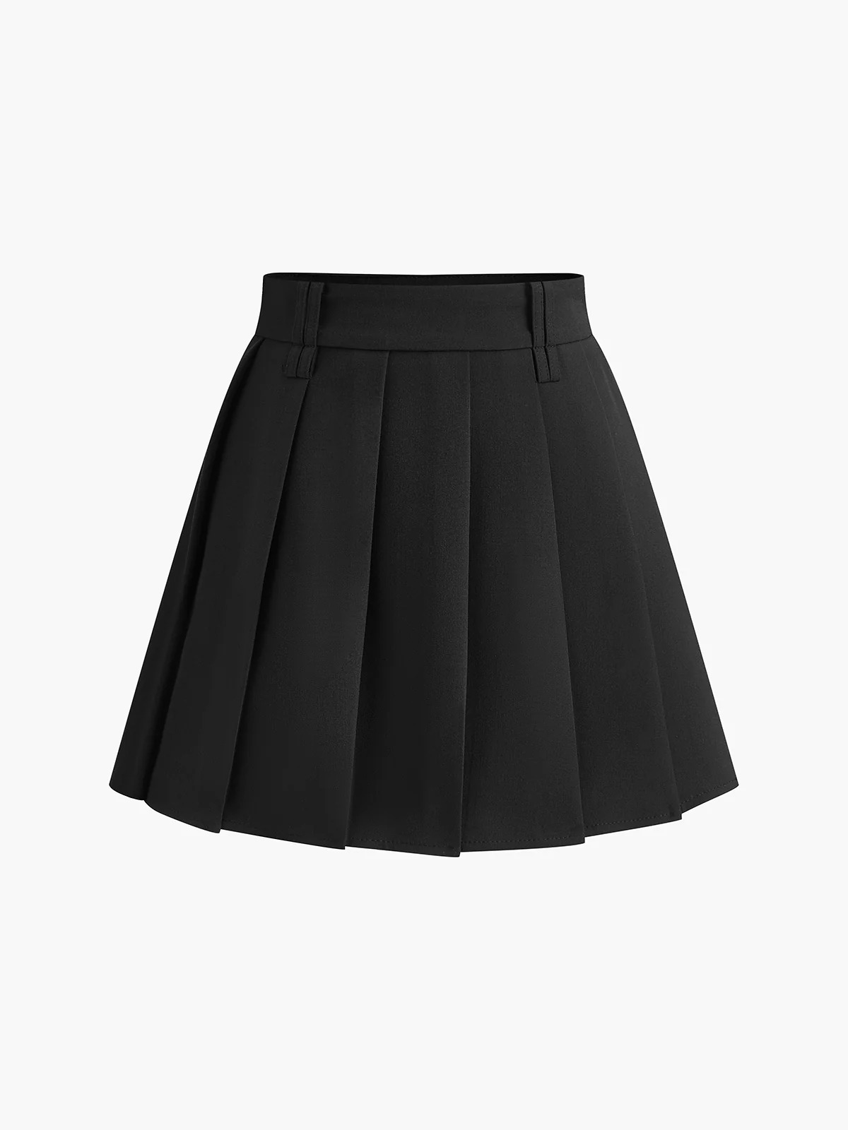 Pleated Mini Skirt Without Belt - Image 7
