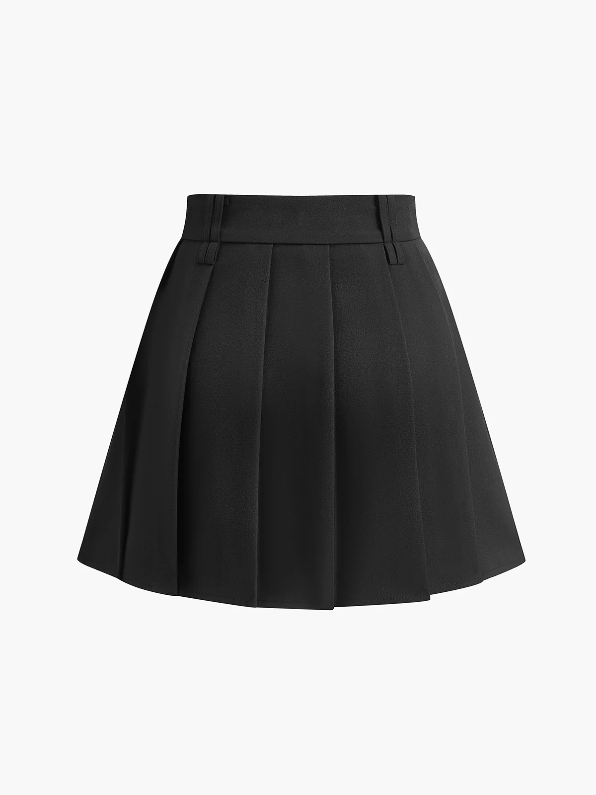 Pleated Mini Skirt Without Belt - Image 8