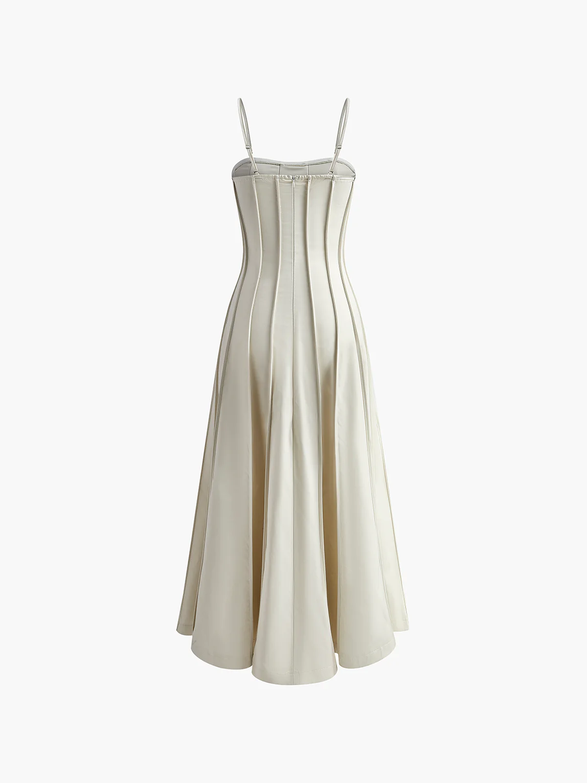 Pleated Piping Flowy Cami Dress - Image 2