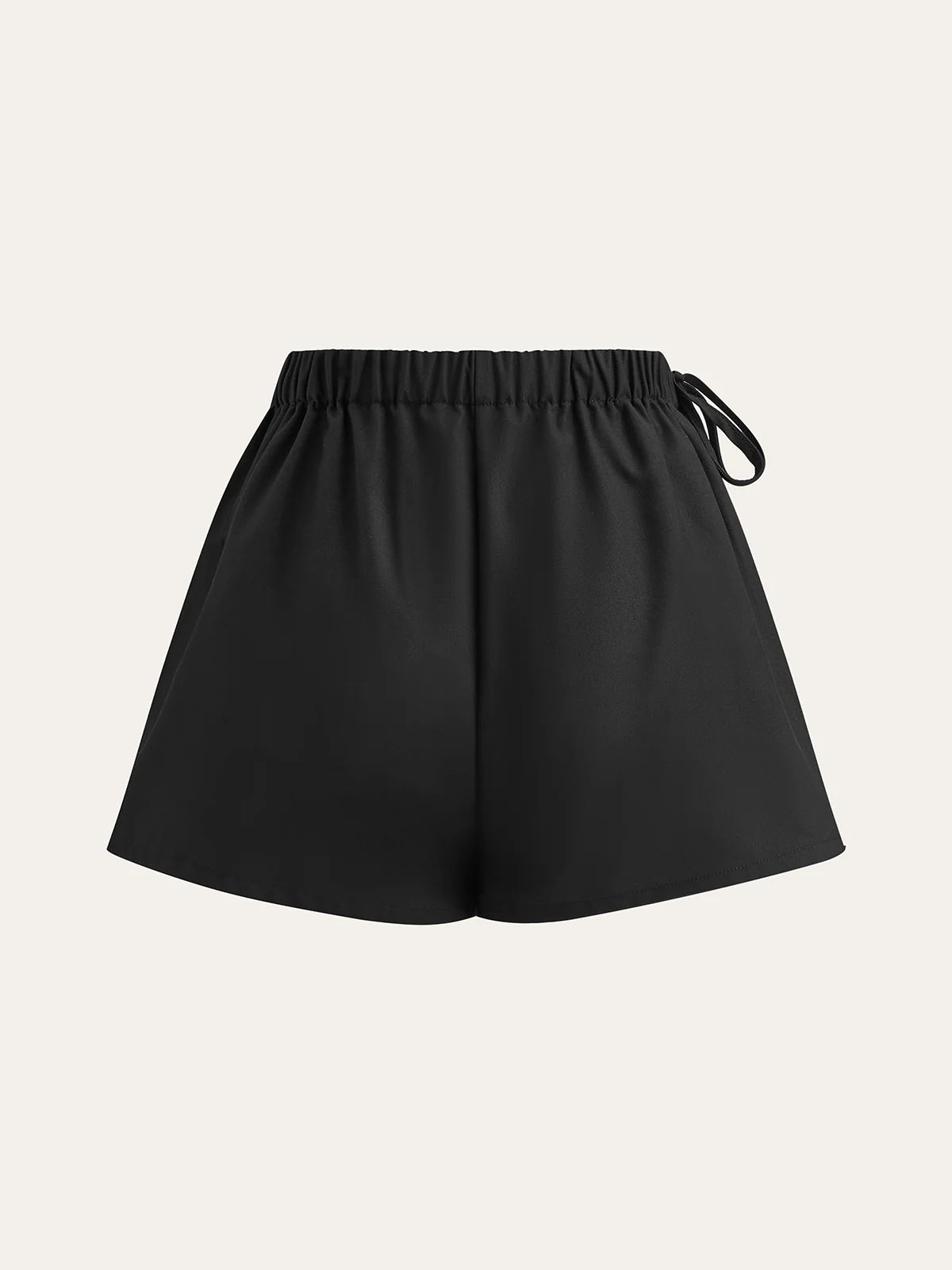 Pleated Skort with Drawstring - Image 3