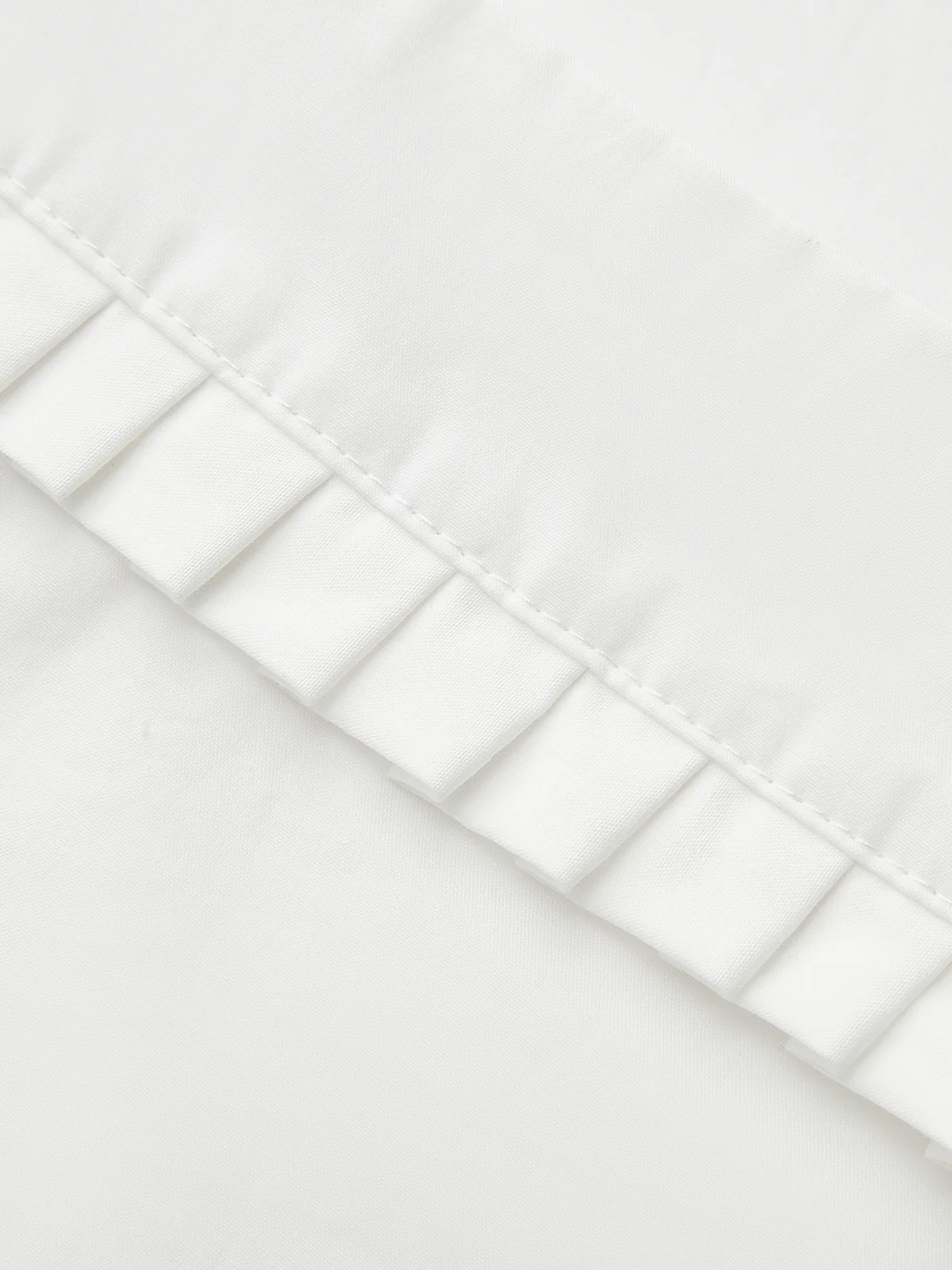 Pleated Square Neck Buttoned Top - Image 3