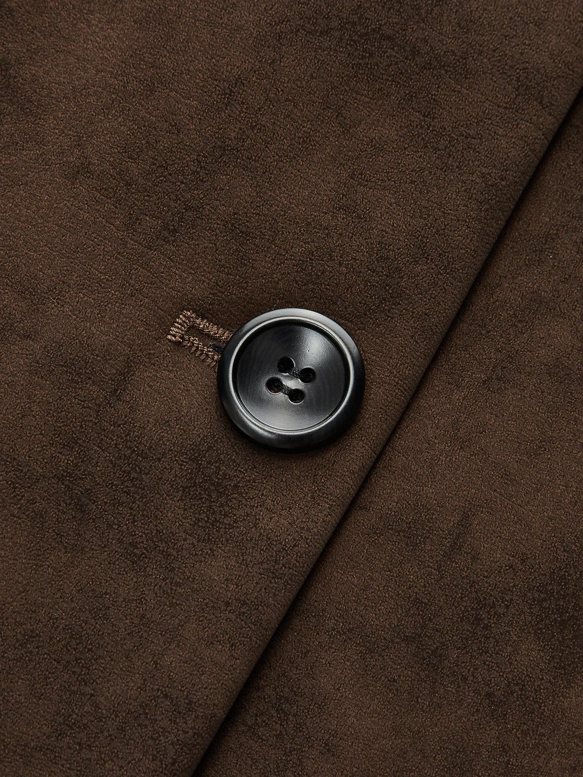 Pleated Suede Button-Front Jacket - Image 4
