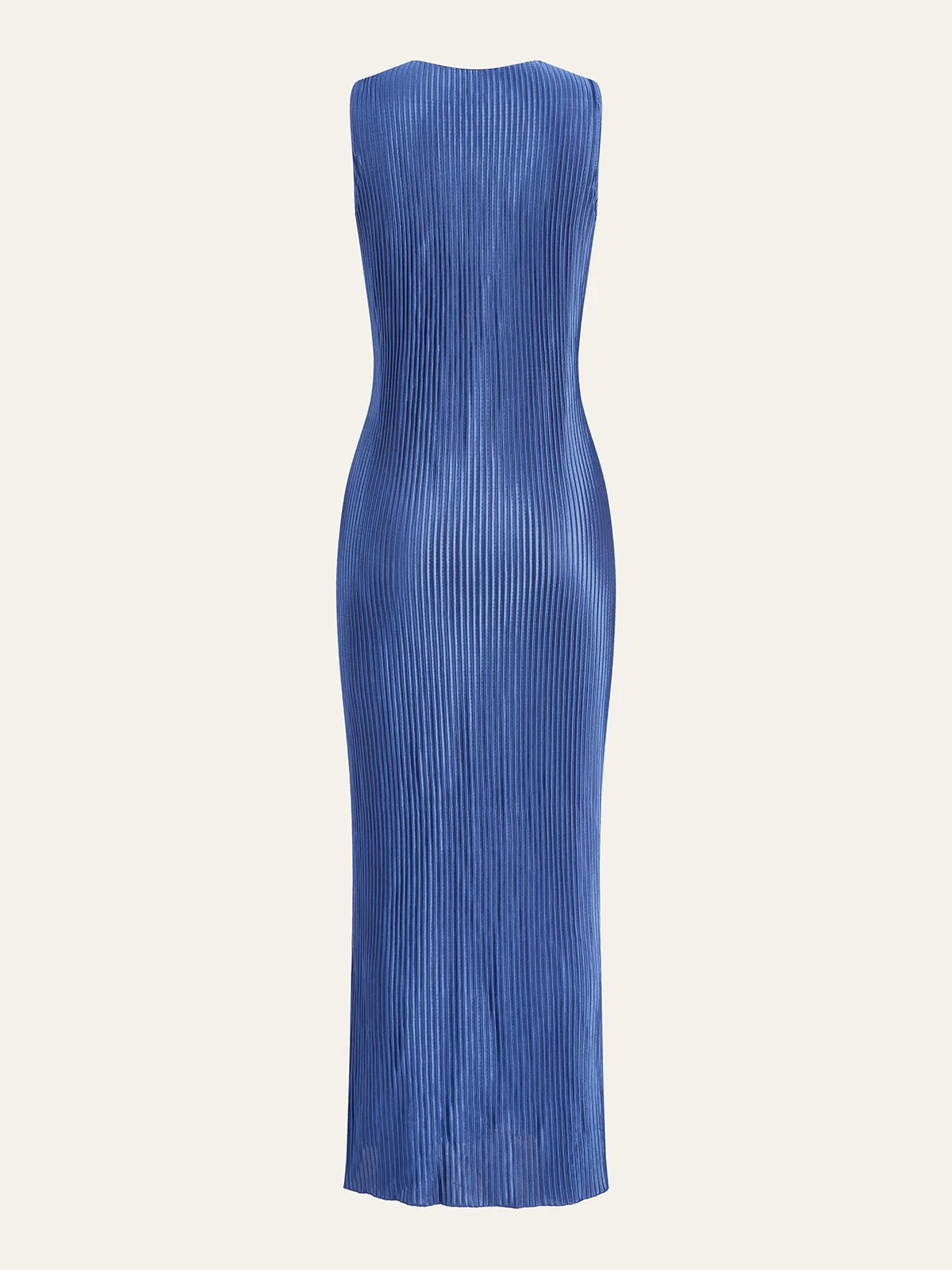 Pleated Twist-Front Midi Dress - Image 3