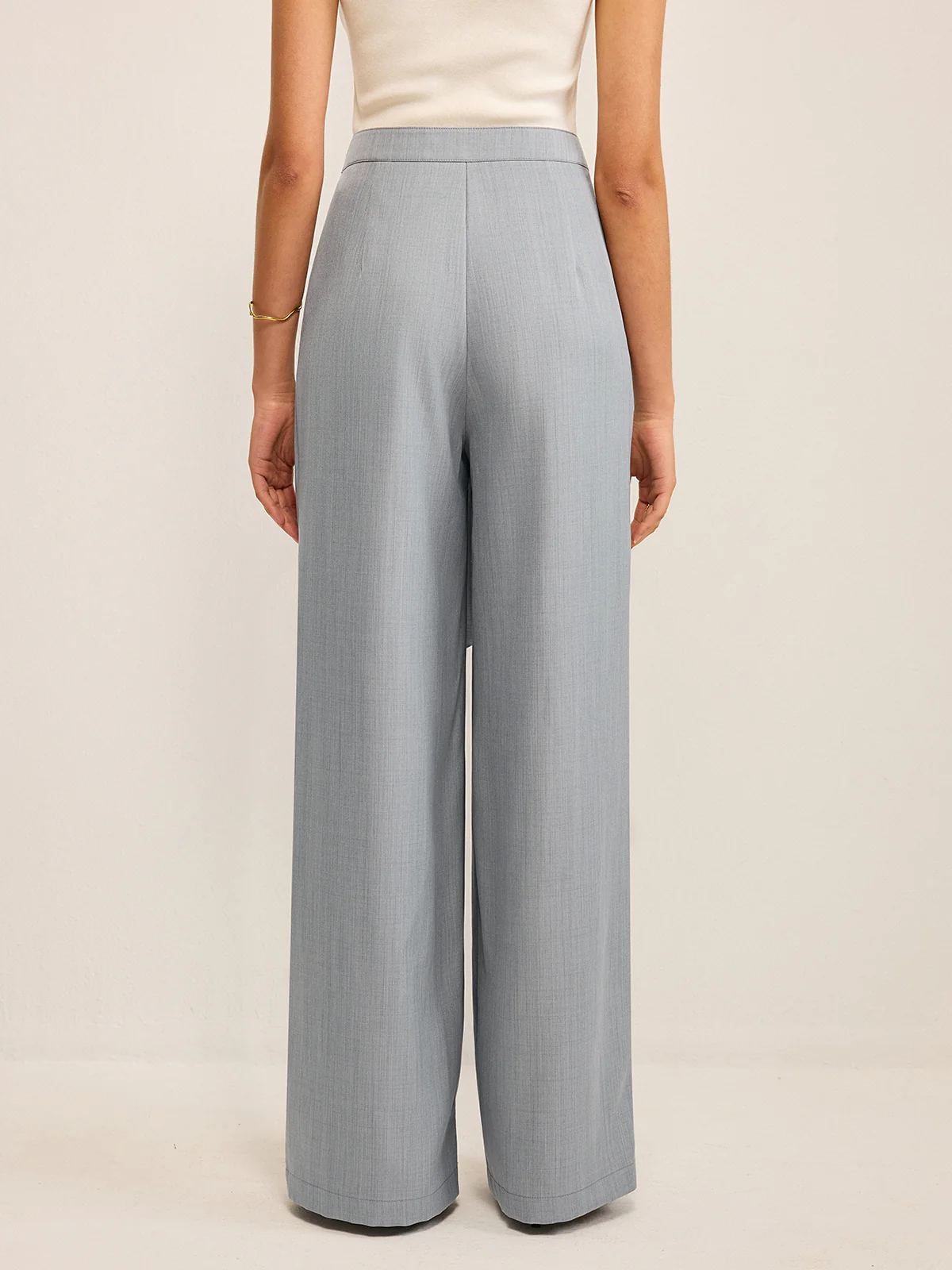 Pleated Wide-Leg Pants - Image 4