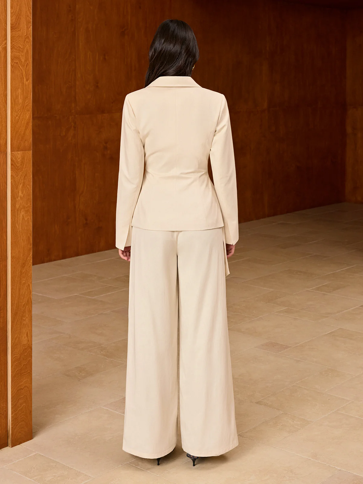 Pocket Wide-Leg Pants without Belt - Image 3