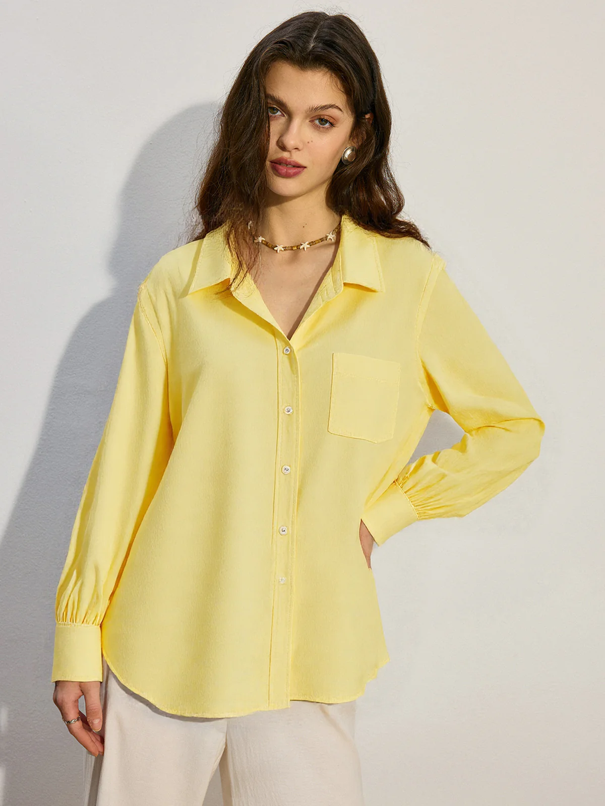 Pocketed Oversized Shirt - Image 2