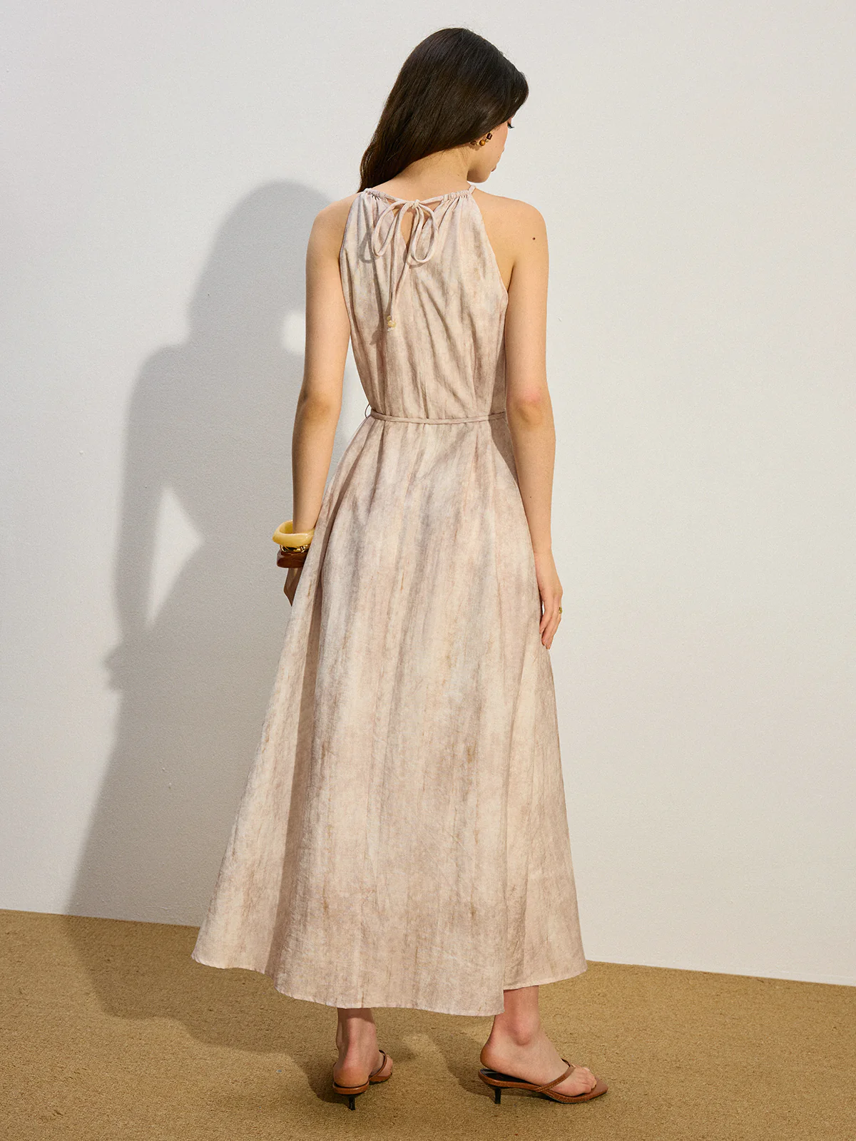 Pocketed Tied Maxi Dress - Image 5
