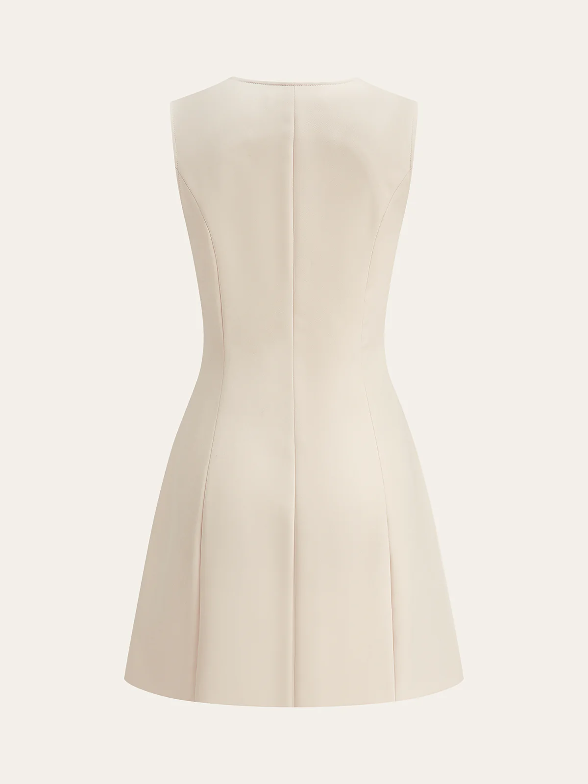Pocketed Zip-Up Mini Dress - Image 2