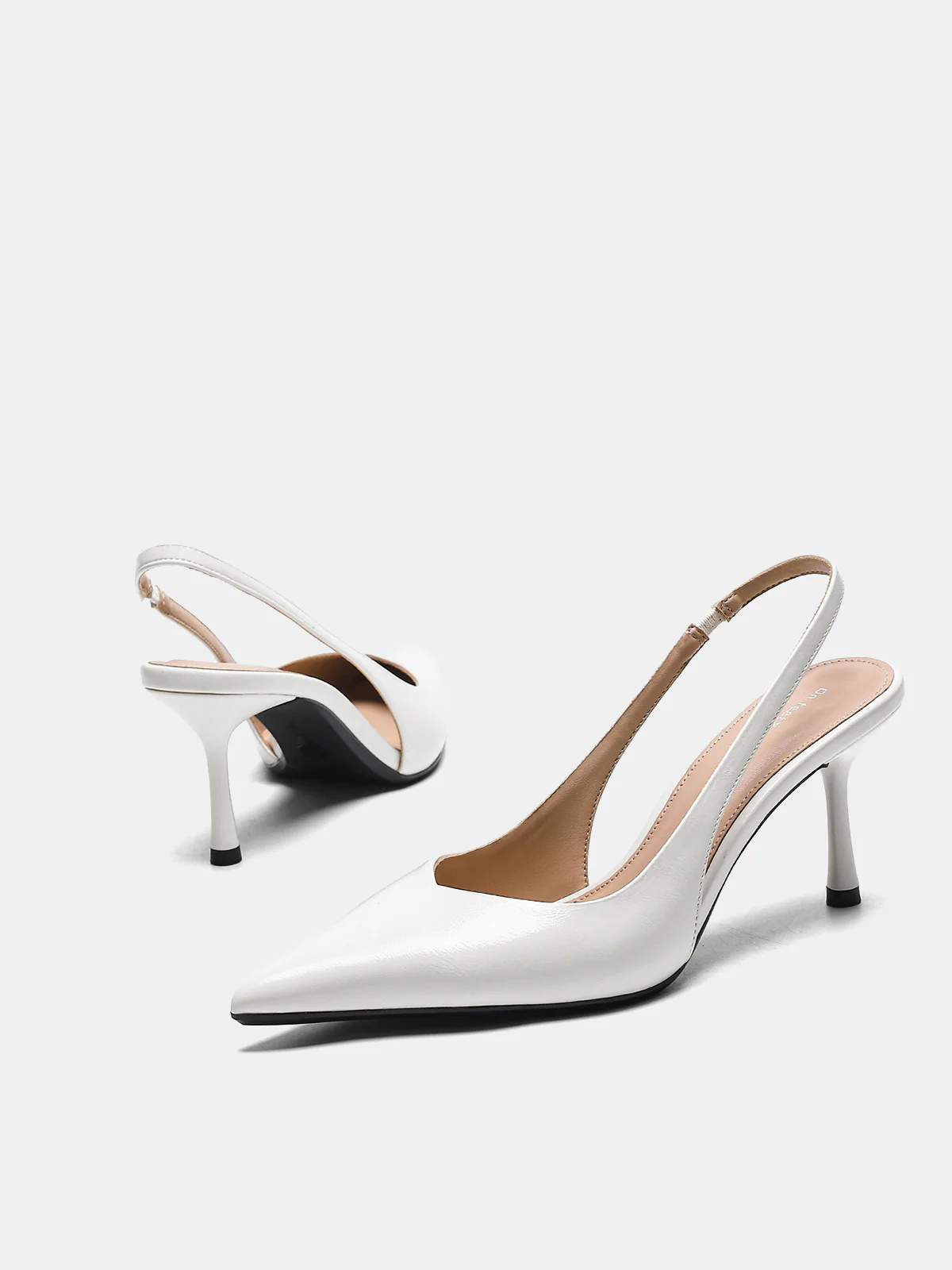 Pointed-Toe Slingback Stiletto Heels - Image 3