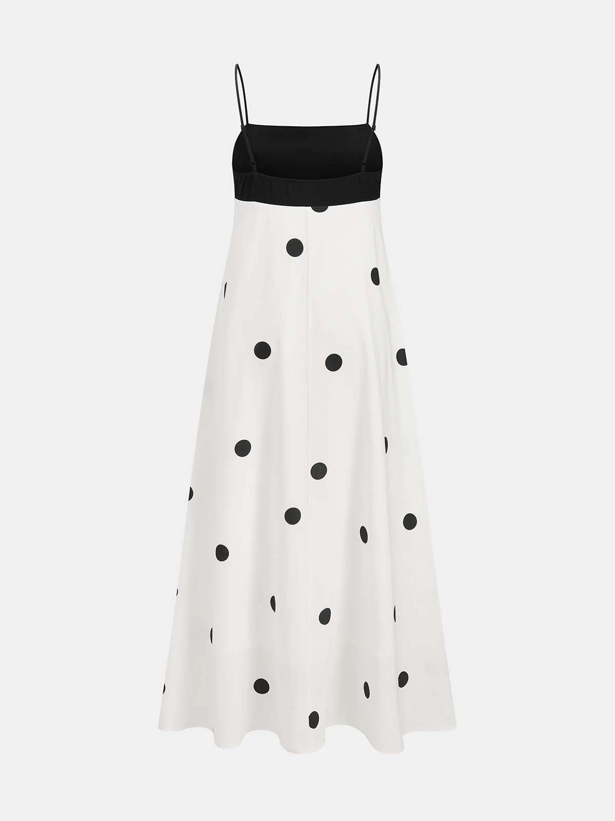 Polka Dot Color-Block Cami Dress - Image 2