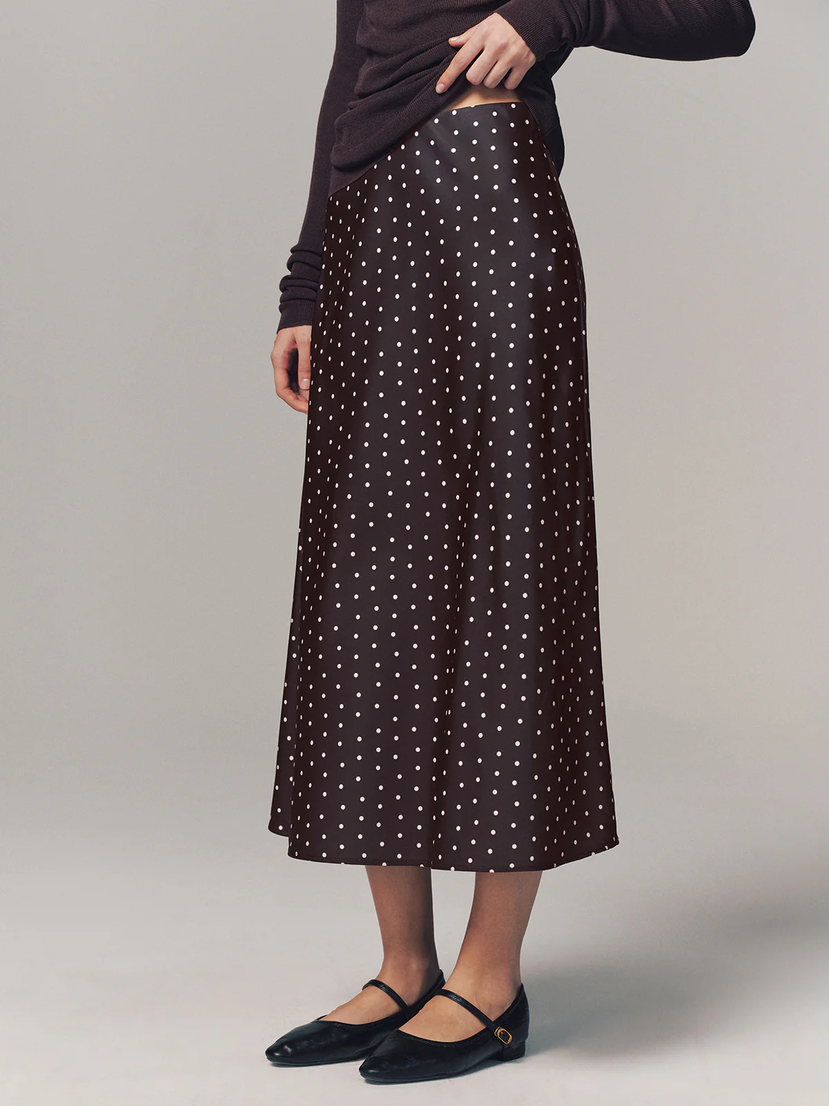 Polka Dot Maxi Skirt - Image 3