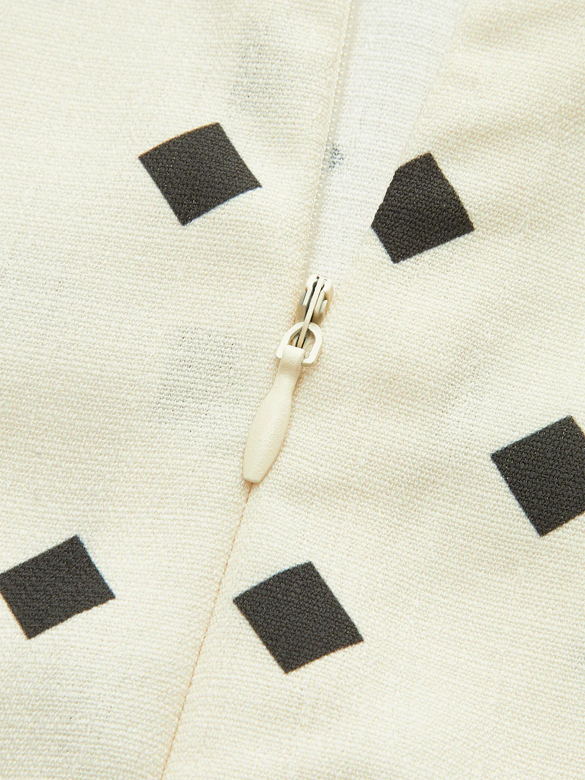 Polka Dot Midi Dress with Scalloped Straps - Image 3