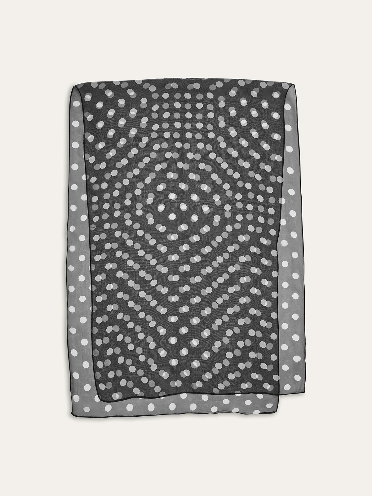 Polka Dot Sheer Scarf - Image 2