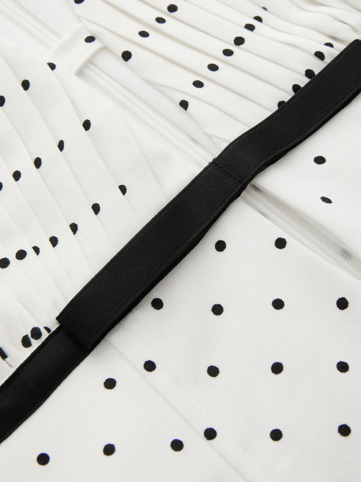 Polka Dot Sleeveless Pleated Maxi Dress - Image 5