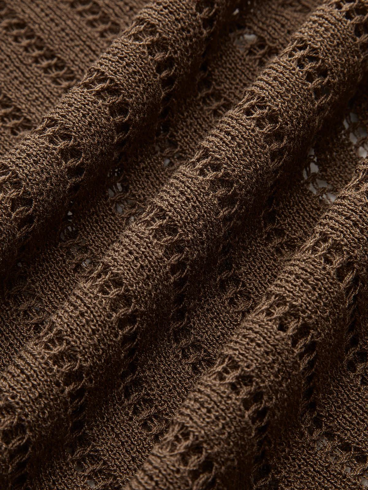 Polo Collar Tie-Front Knit Cardigan - Image 6