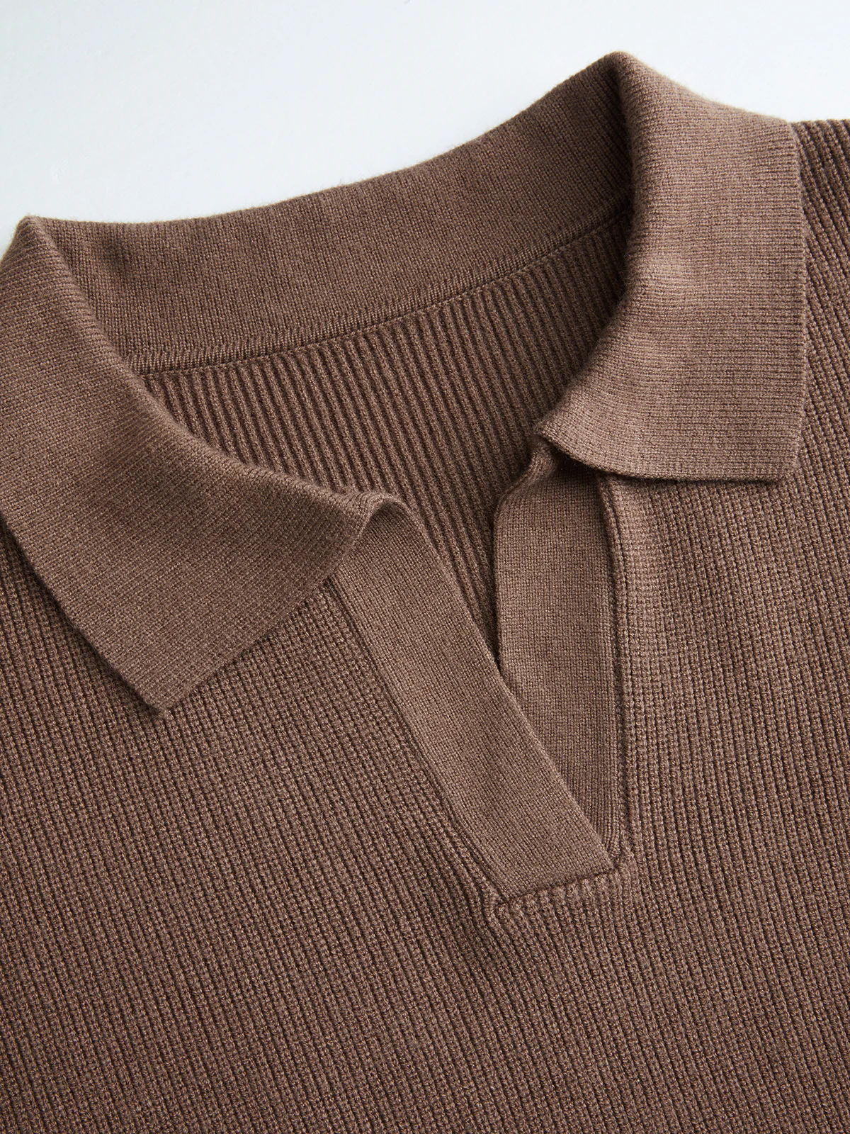 Polo-Neck Knit Top & Tie-Waist Midi Skirt Set - Image 8