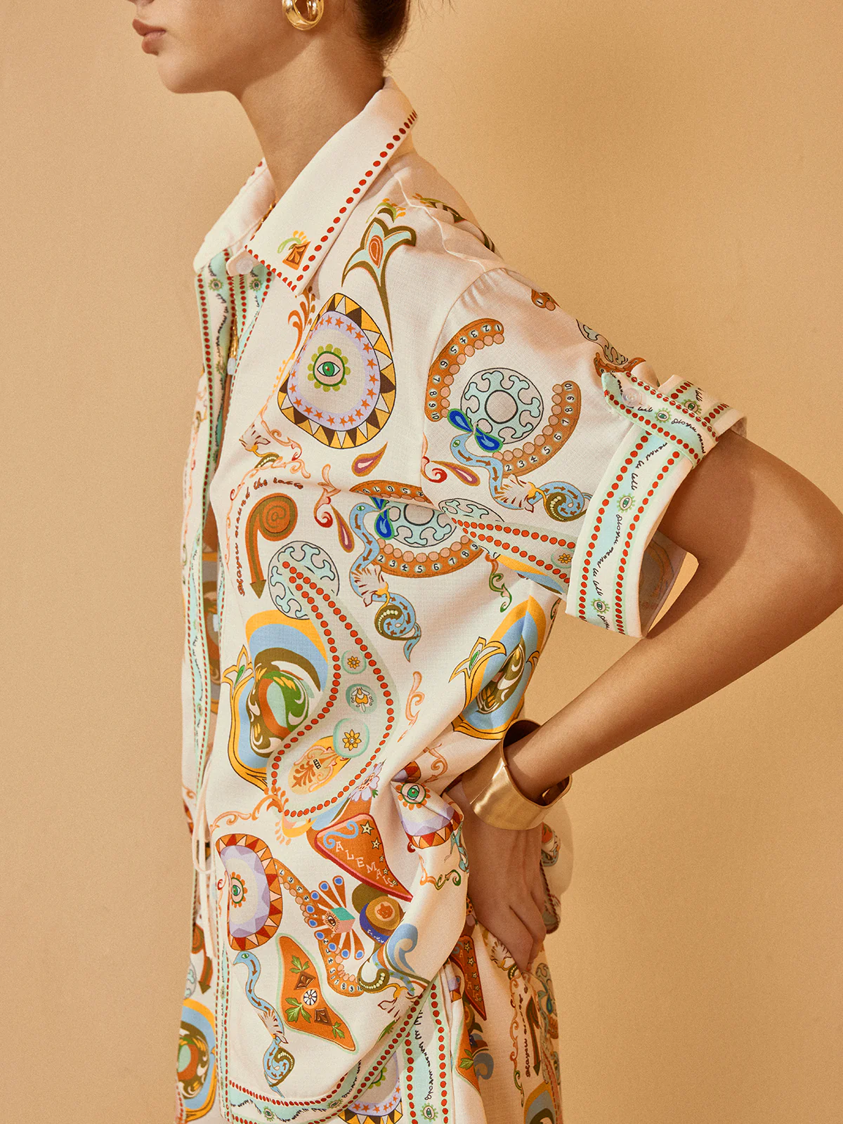 Polo Print Half Sleeve Shorts Set - Image 6