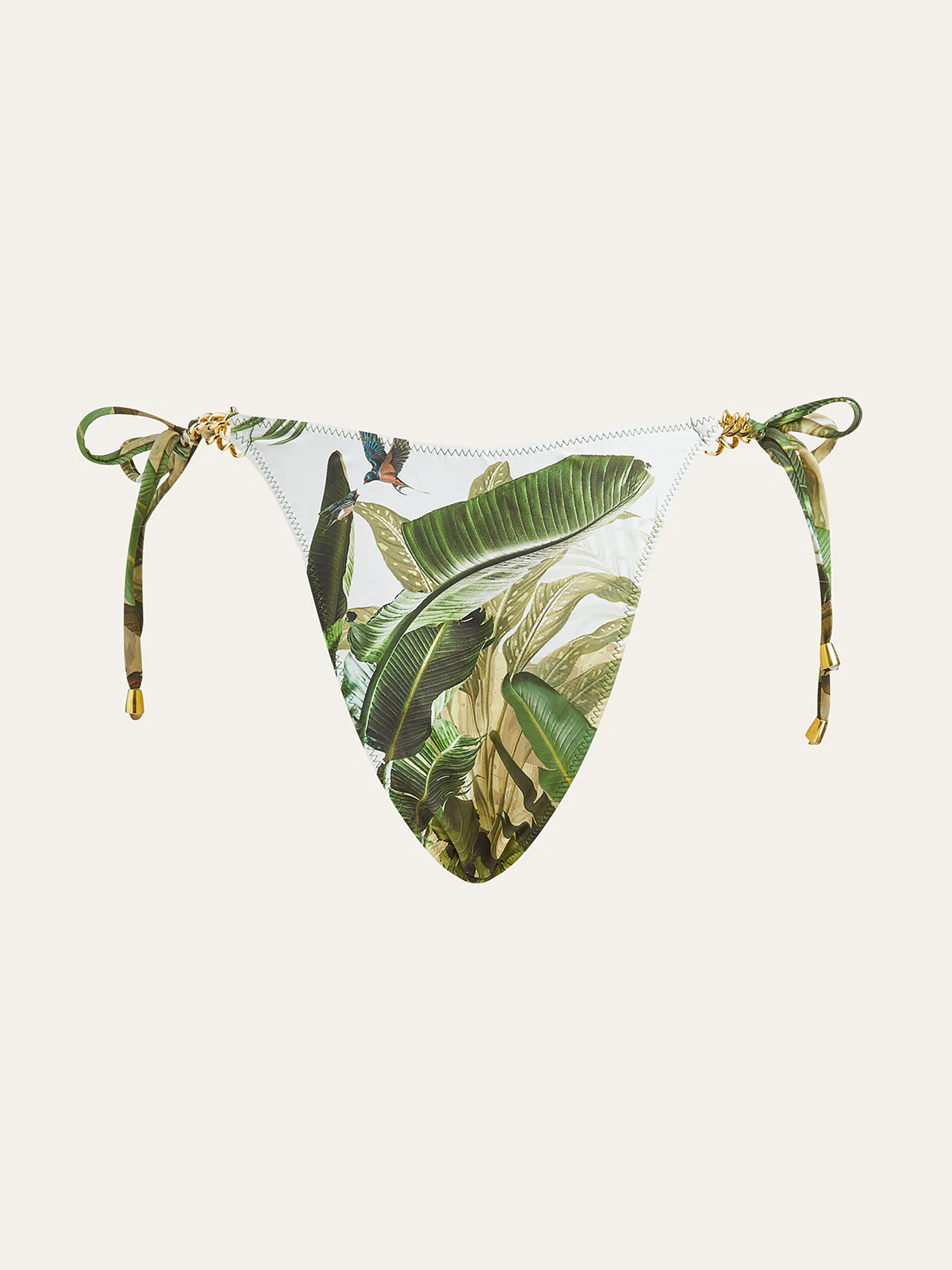 Print Chain Tie-Side Bikini Bottom - Image 2