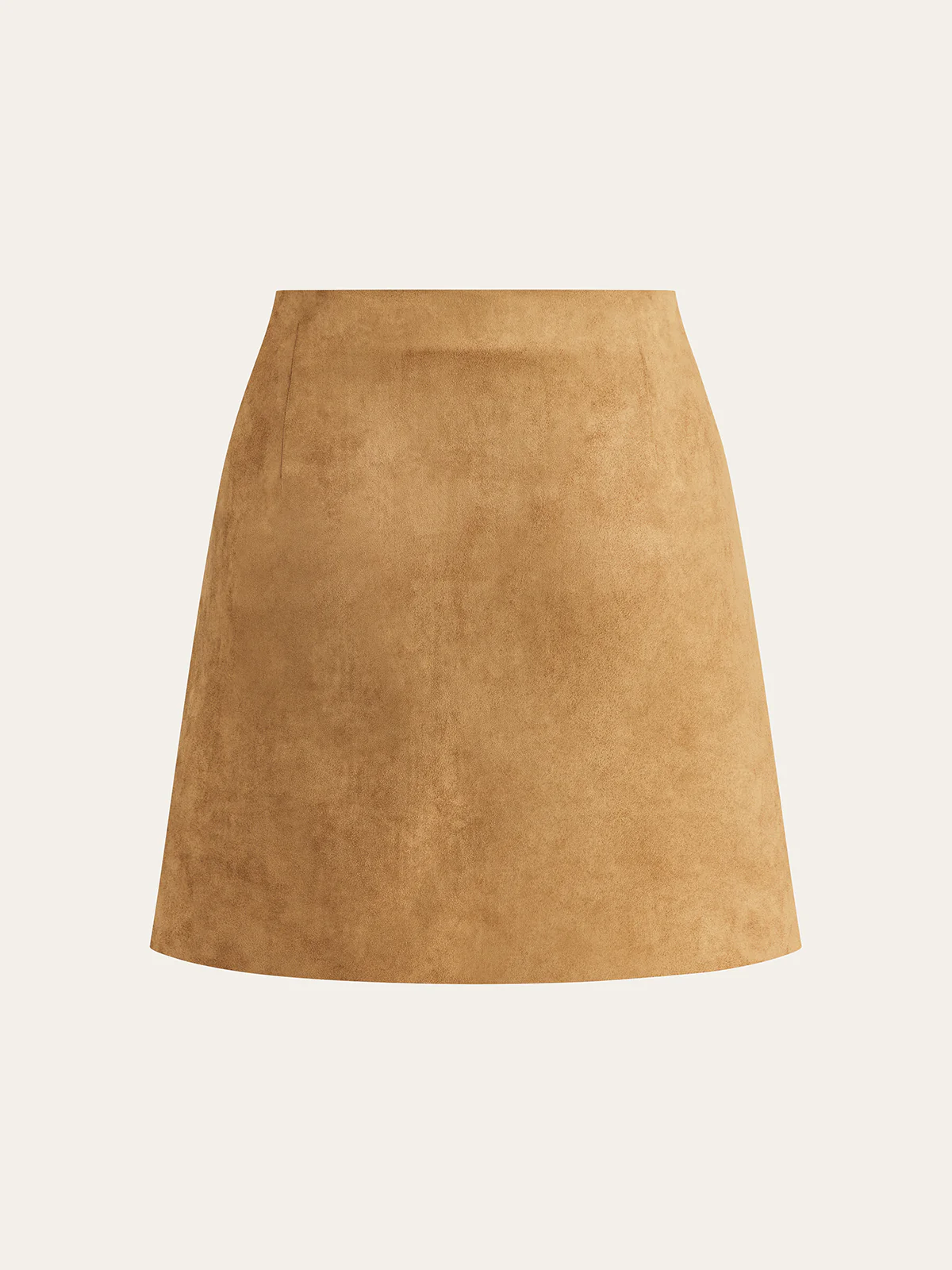 Print Suede Effect Button Mini Skirt - Image 2