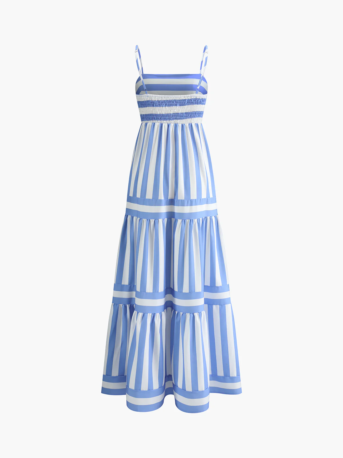 Printed backless pockets long dress - Image 2