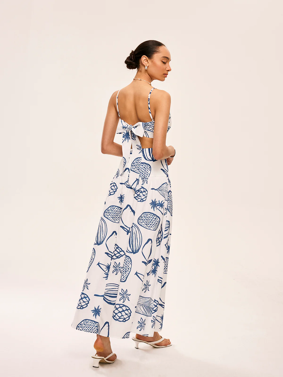 Printed Crop Top With Skirt Set - Image 6